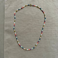 Everly Single Strand Luxe Bead Necklace, Rainbow Color Mix
