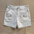 Cotton Canvas Camp Shorts, White Sand