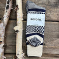 Multi Jacquard Crew Socks, Navy