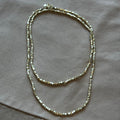 Erica Double Necklace, Faceted Gold Beads