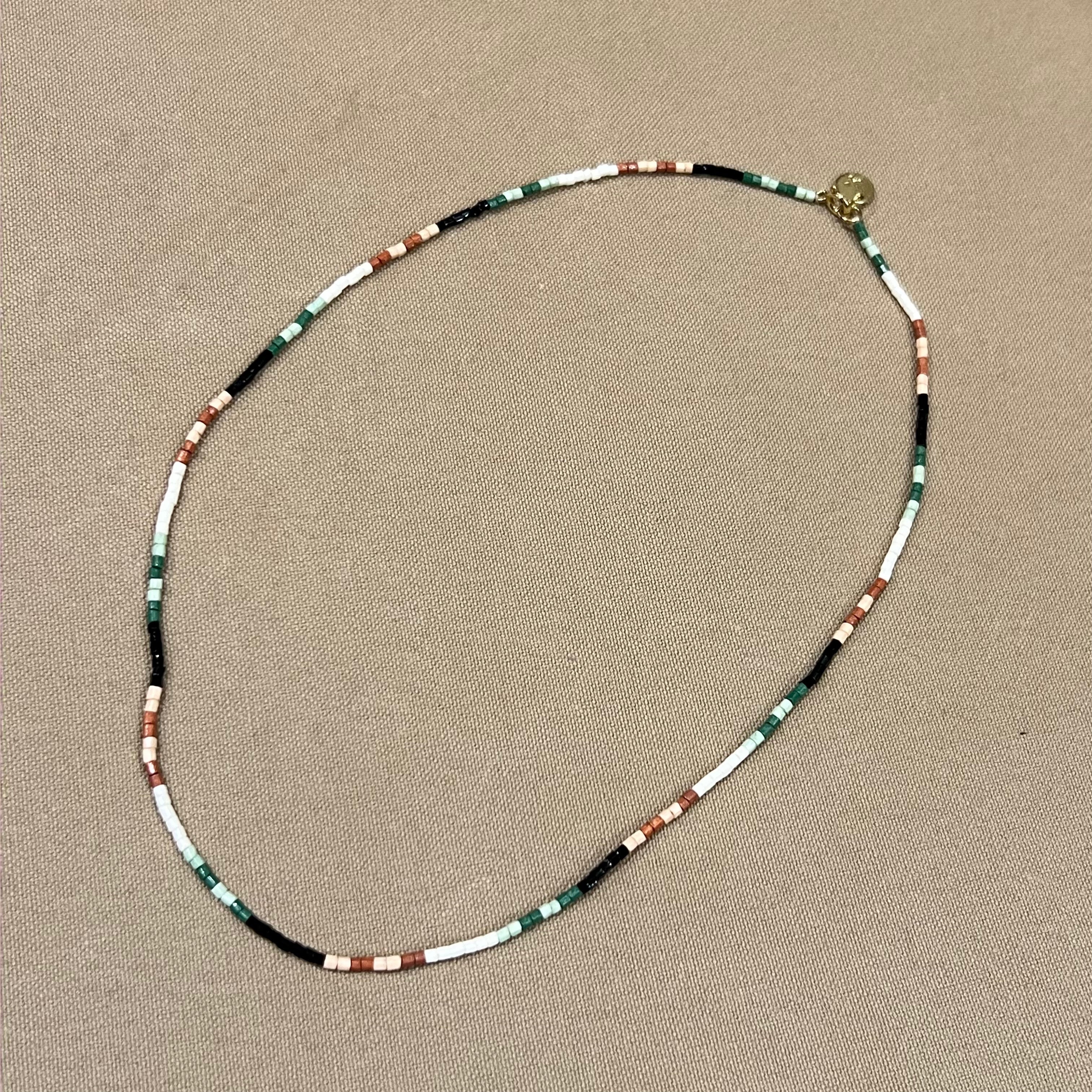 Everly Single Strand Luxe Bead Necklace, Desert