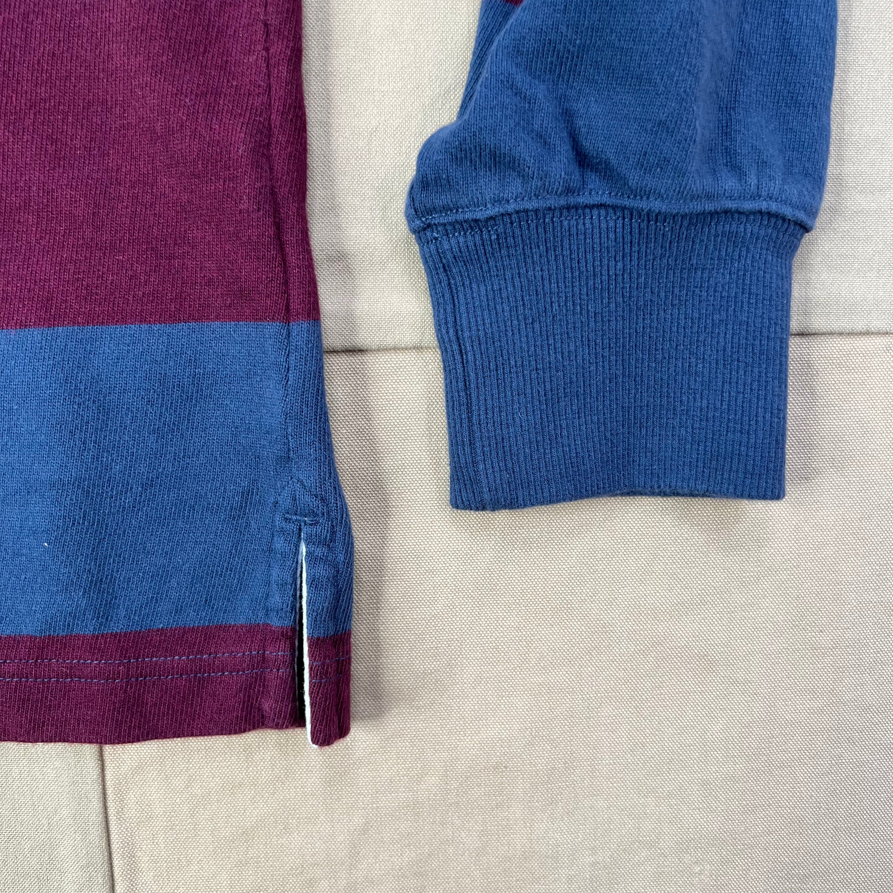 Cotton Rugby Shirt, Navy Multi