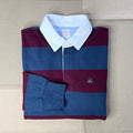 Cotton Rugby Shirt, Navy Multi