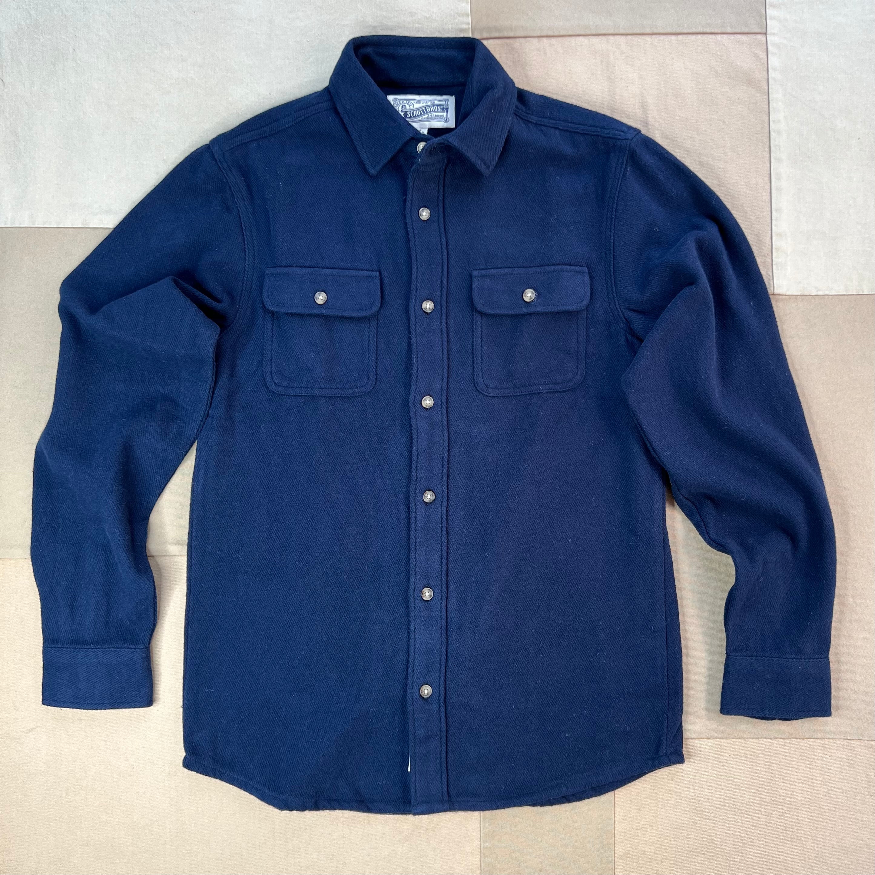 Flannel Work Shirt, Navy