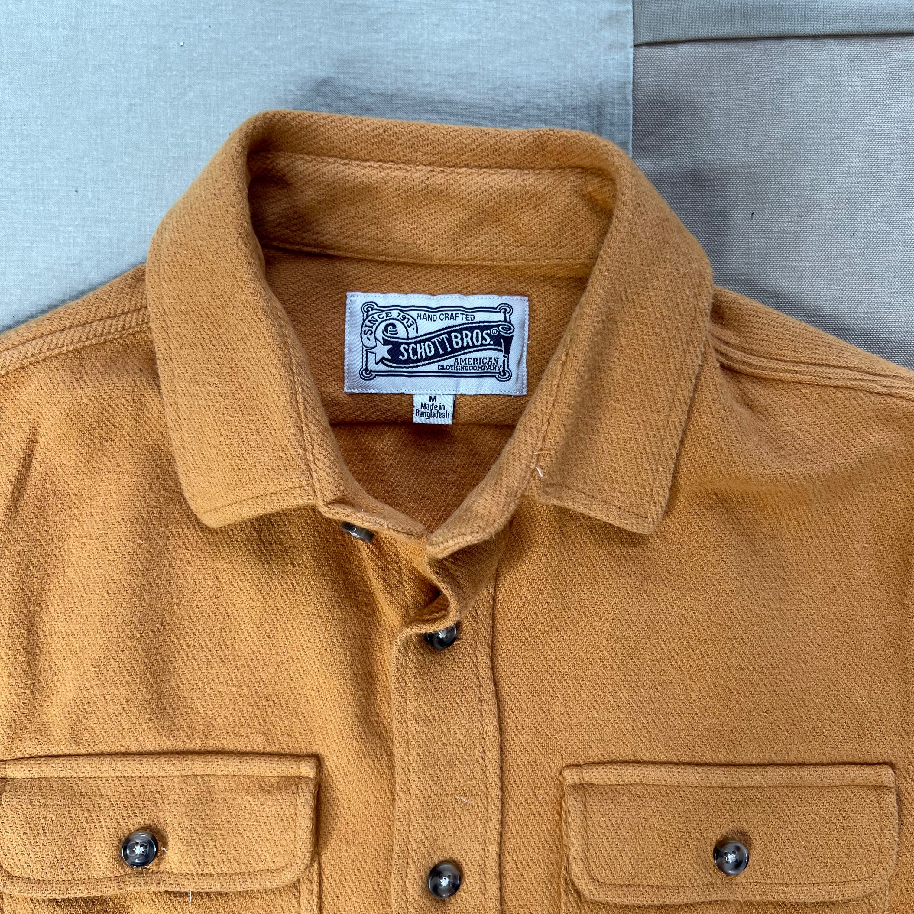 Flannel Work Shirt, Gold