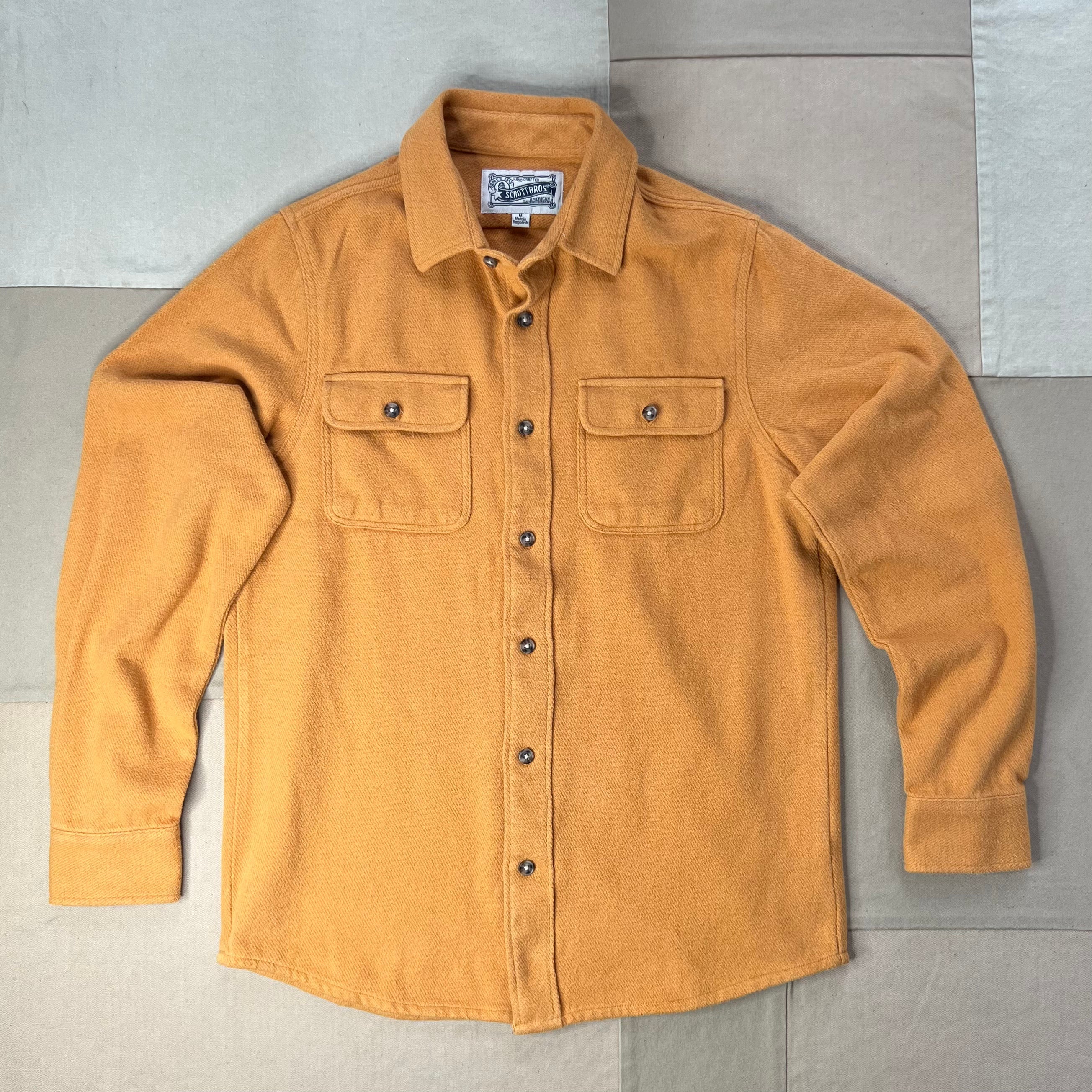 Flannel Work Shirt, Gold
