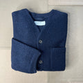 Cardigan Wool Fleece, Navy