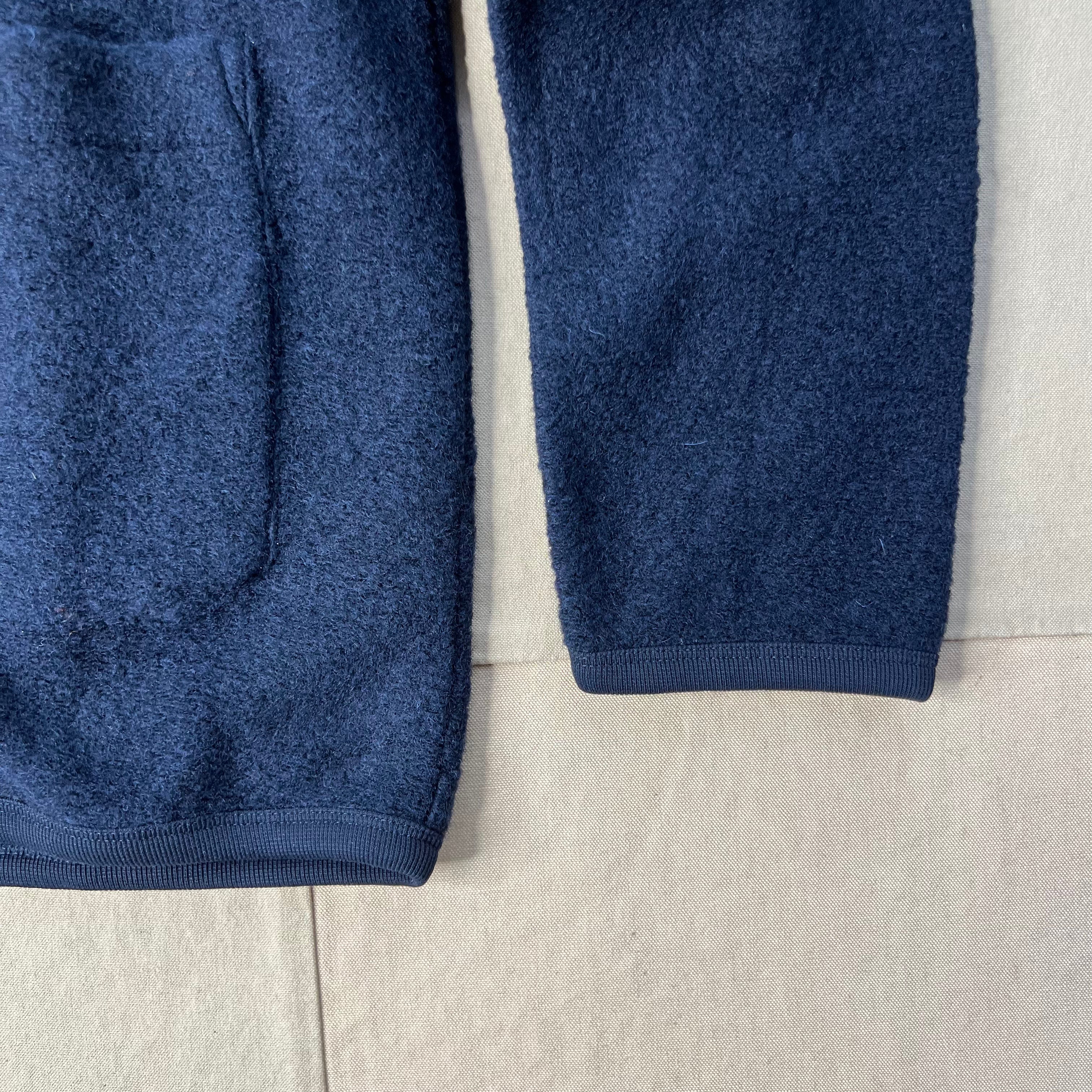 Cardigan Wool Fleece, Navy