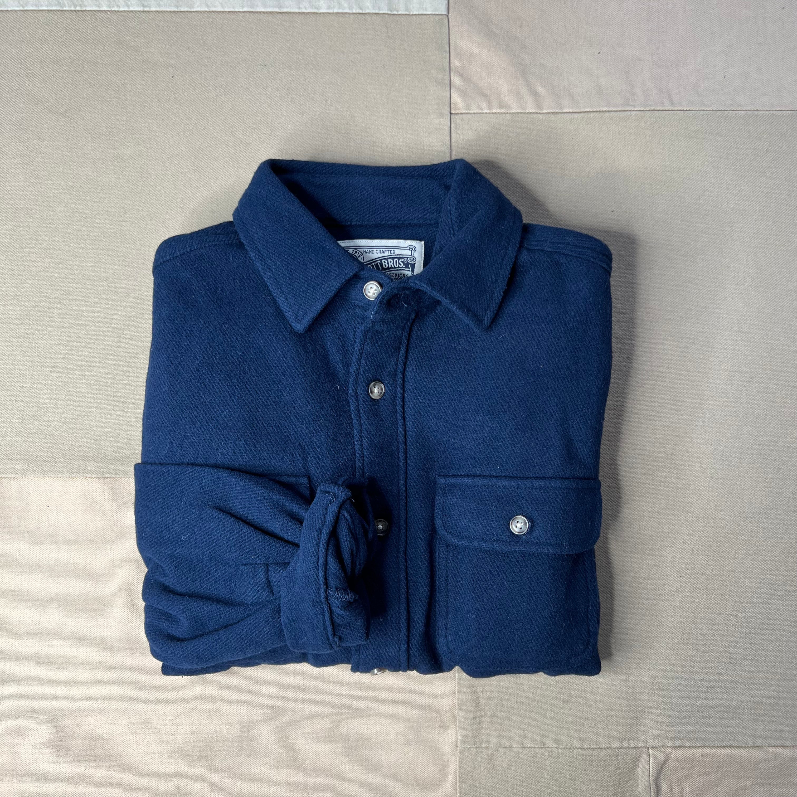 Flannel Work Shirt, Navy