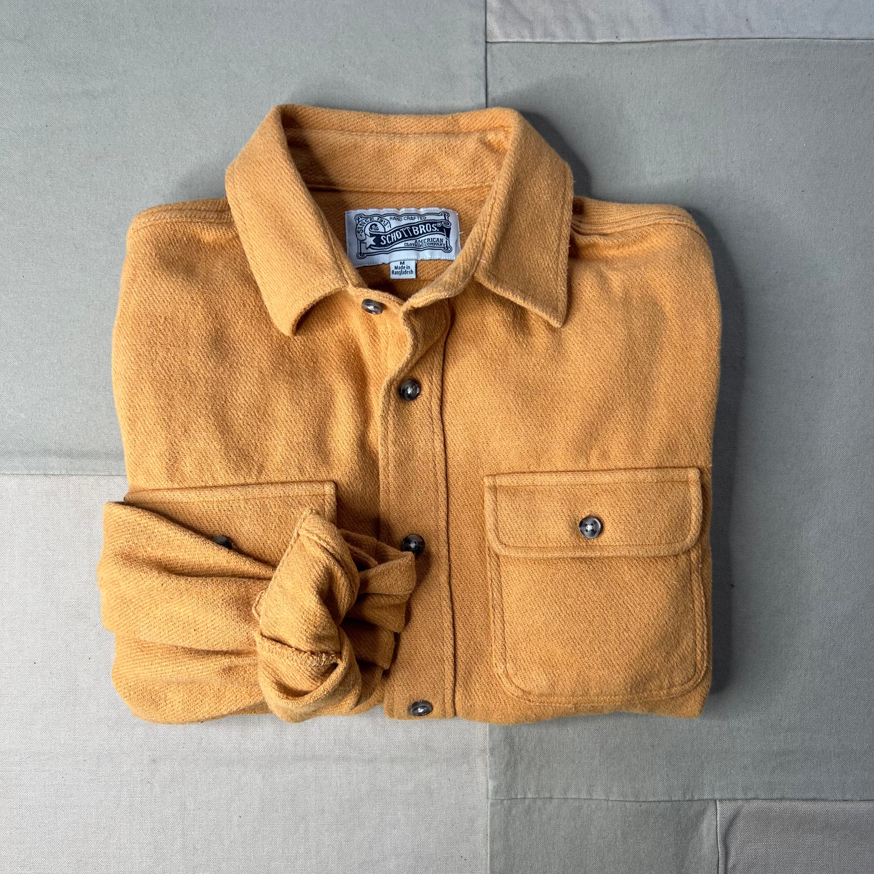 Flannel Work Shirt, Gold