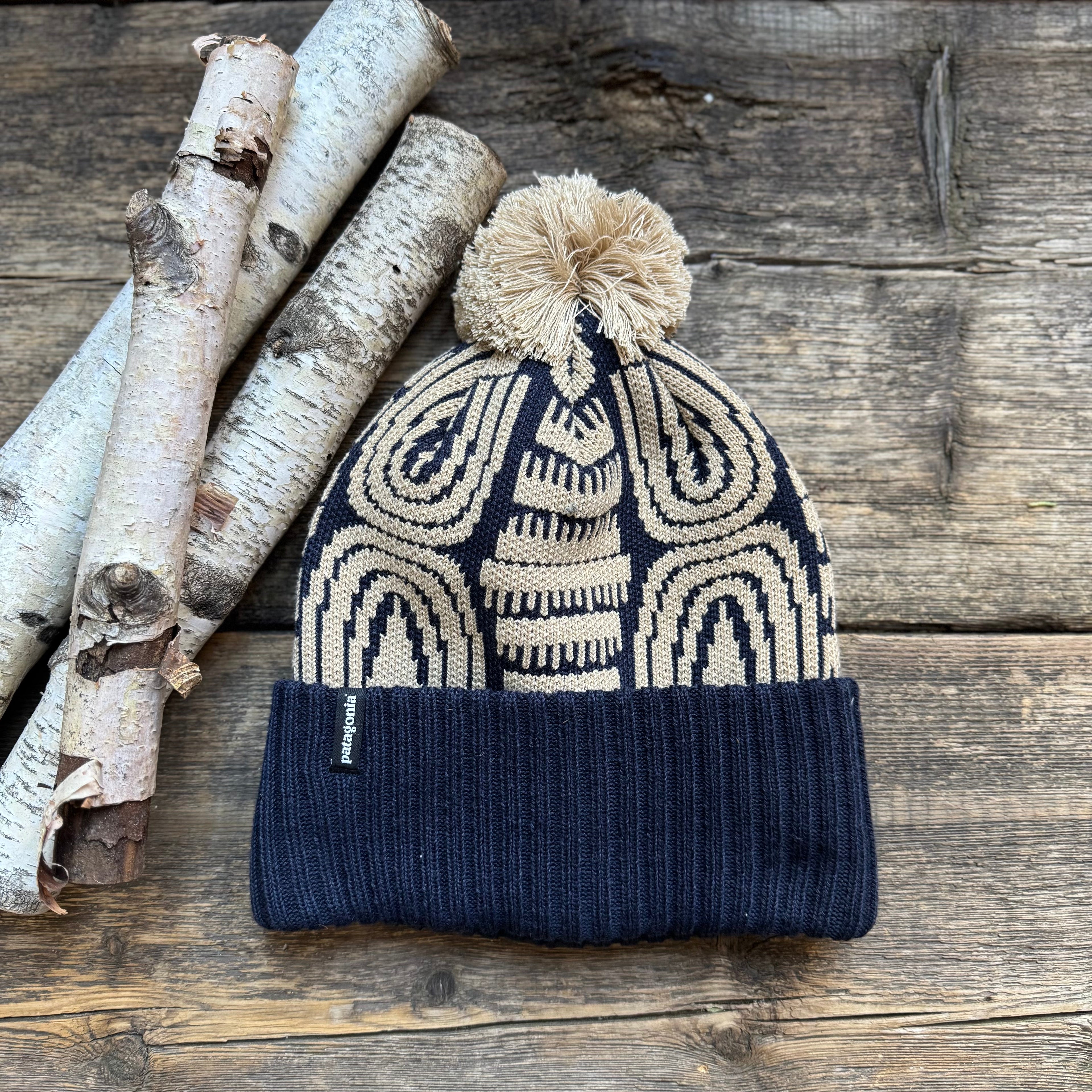 Powder Town Beanie, Flow: Sunken Blue