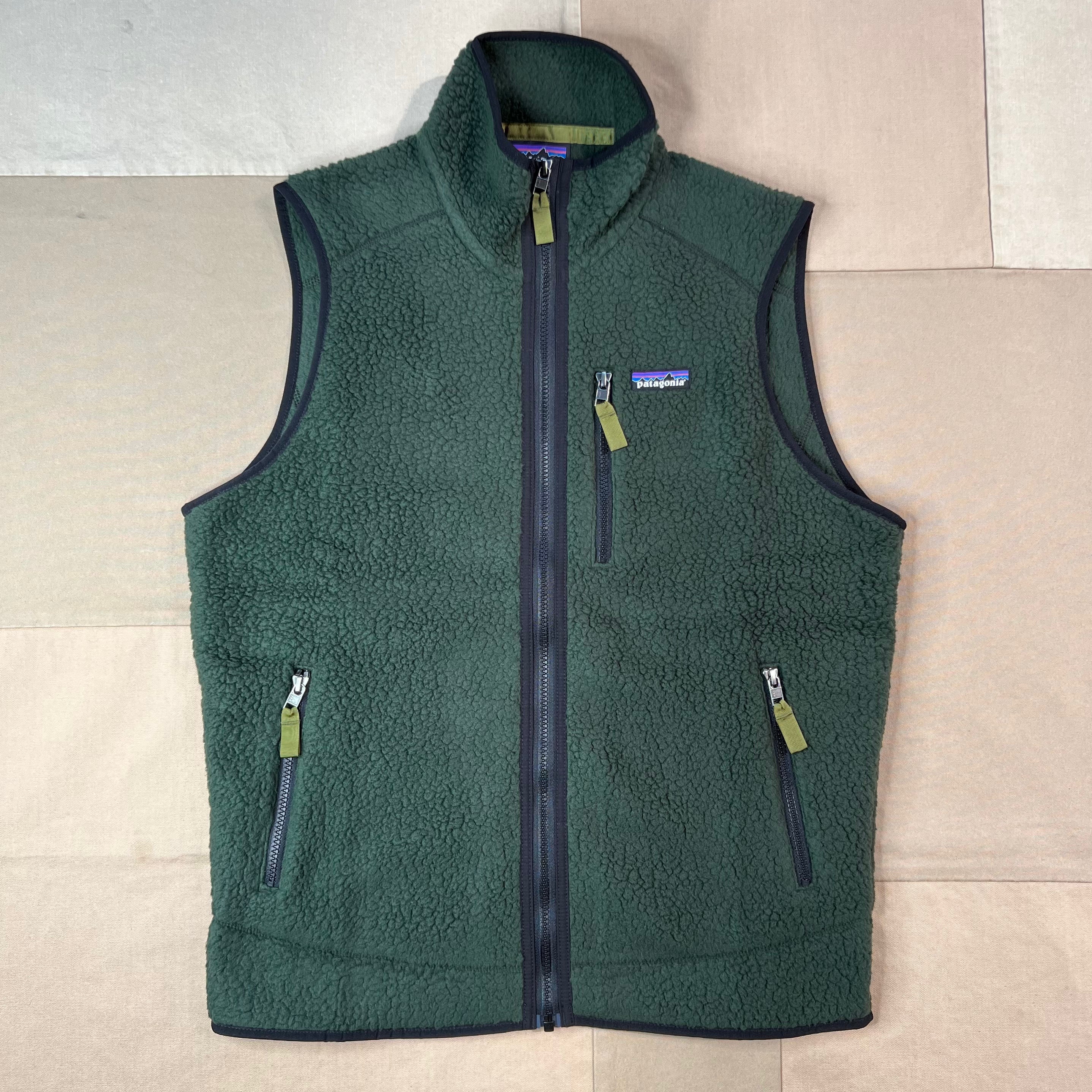 Men's Retro Pile Vest, Old Growth Green