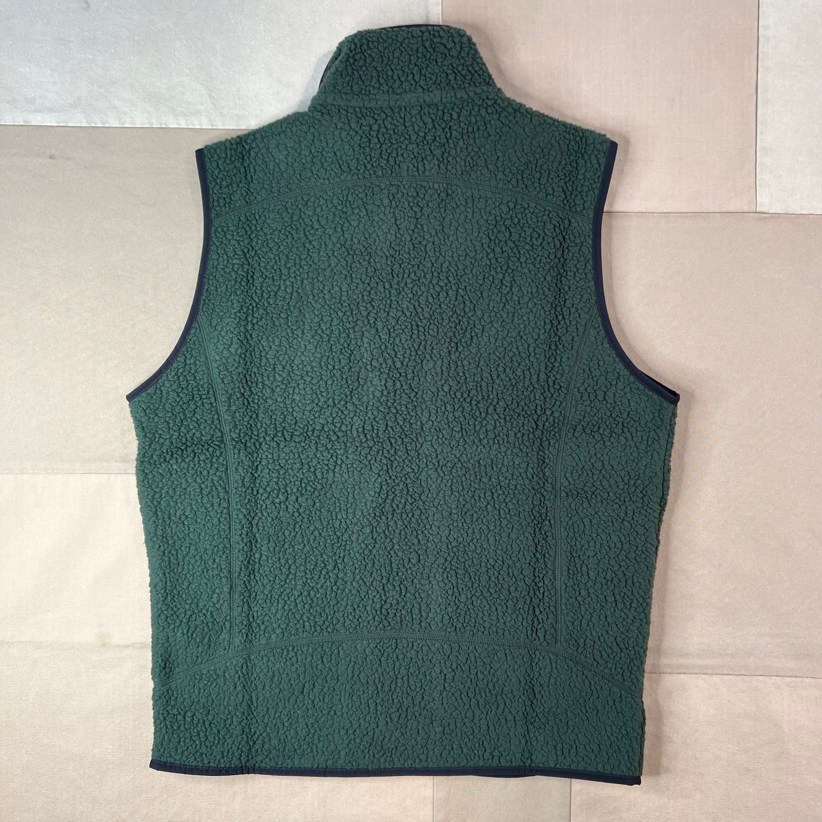 Men's Retro Pile Vest, Old Growth Green
