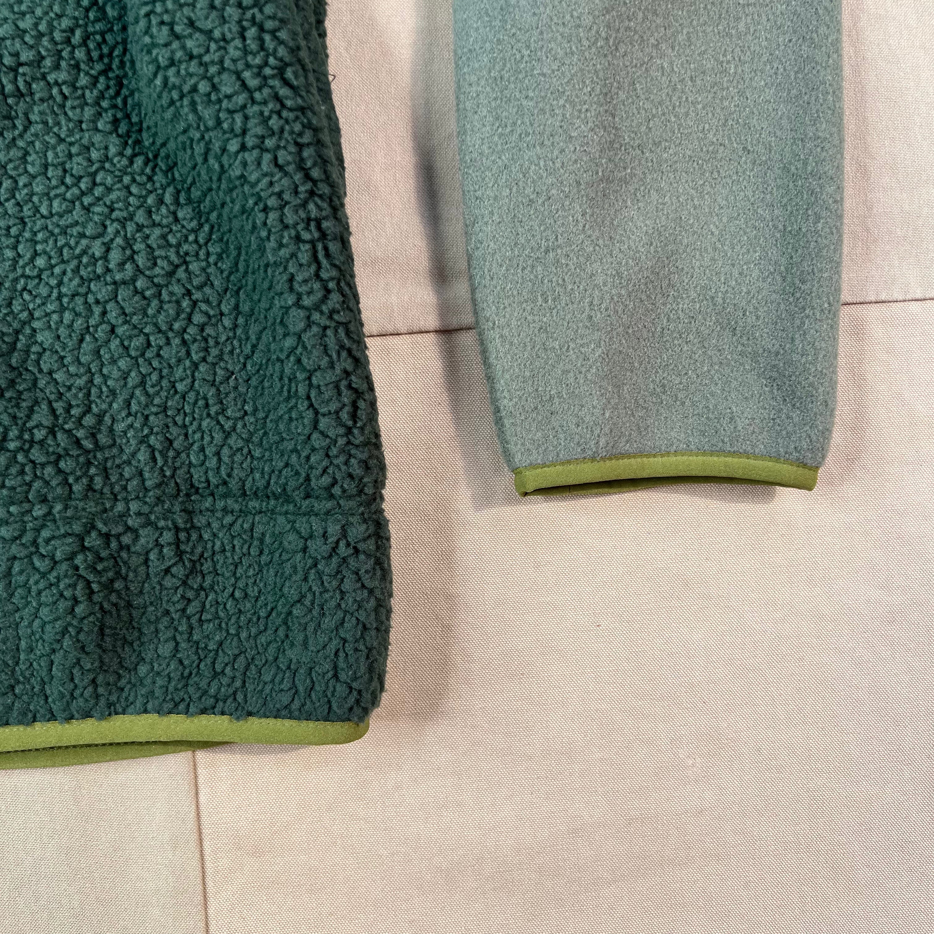 Men's Retro Pile Half-Snap Pullover, Old Growth Green