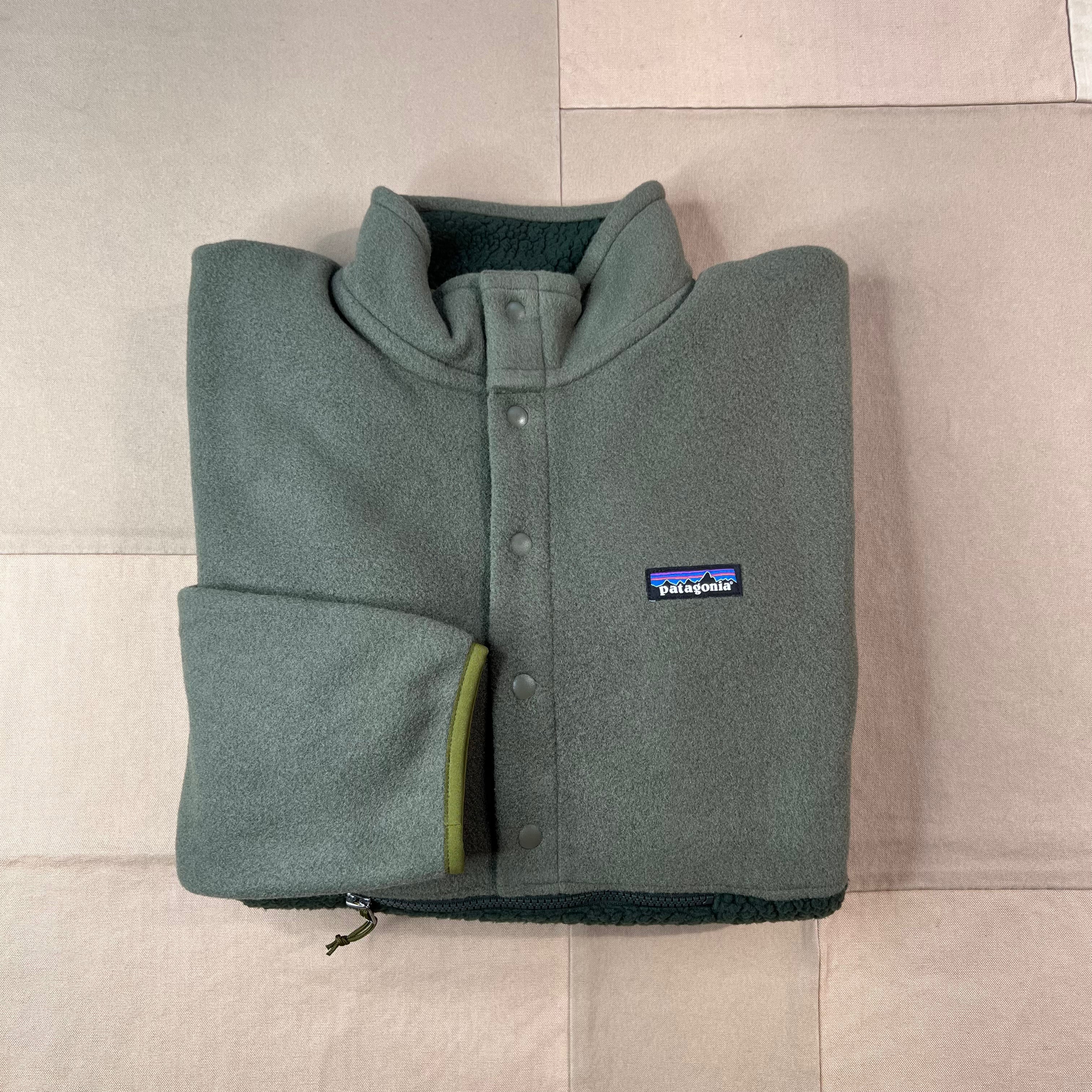 Men's Retro Pile Half-Snap Pullover, Old Growth Green