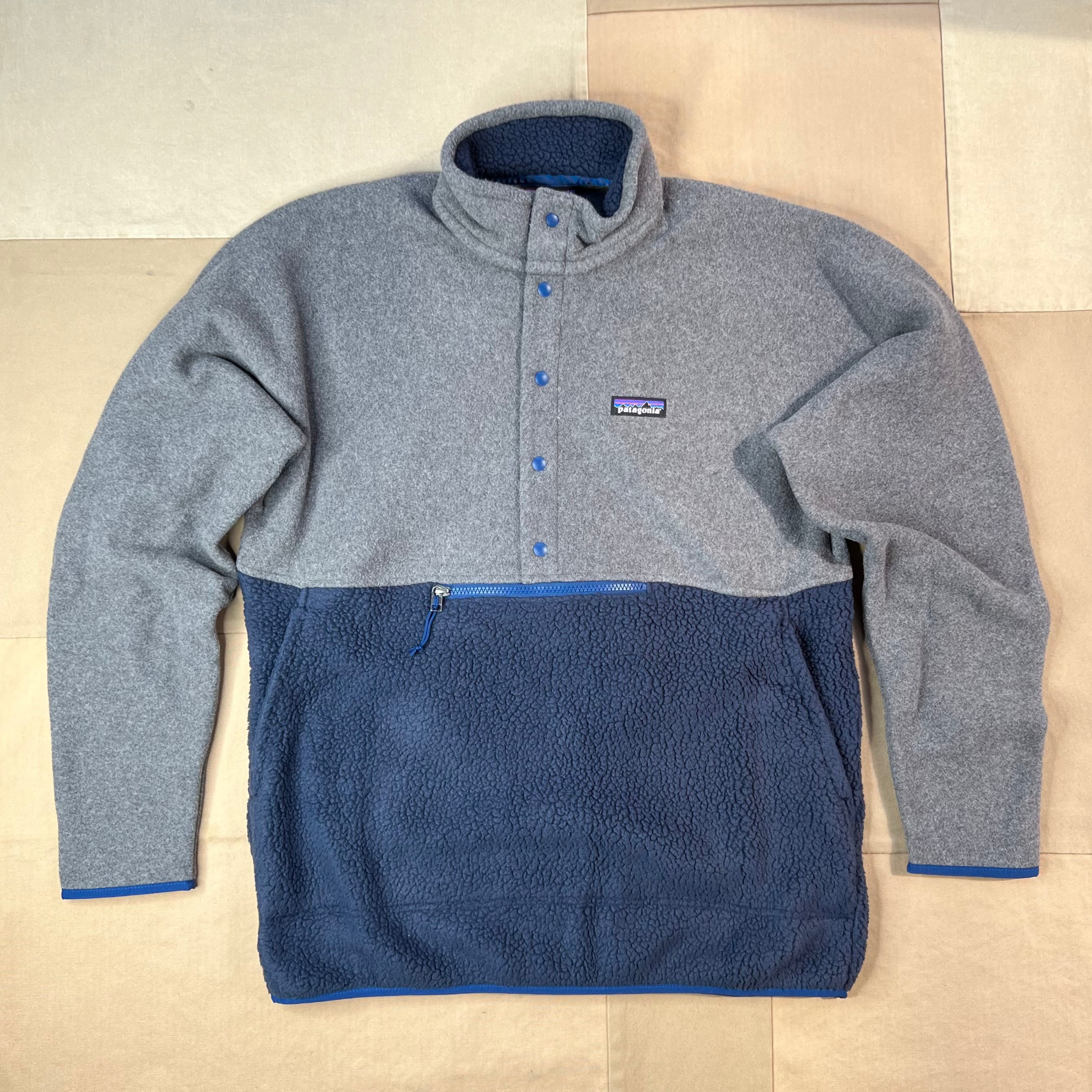 Men's Retro Pile Half-Zip Pullover, New Navy/Nickel
