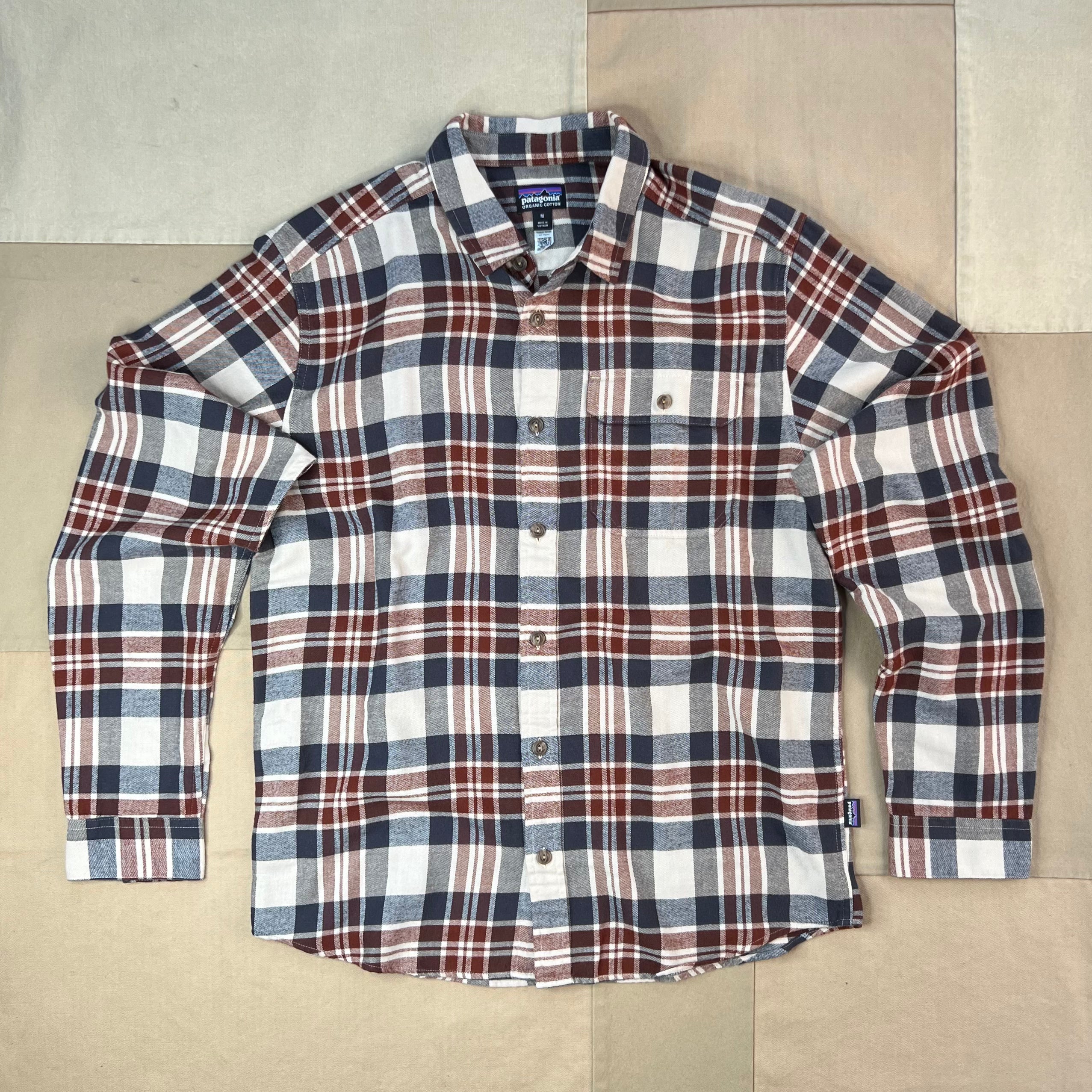 Men's Lightweight Fjord Flannel Shirt, Paw: Dried Vanilla