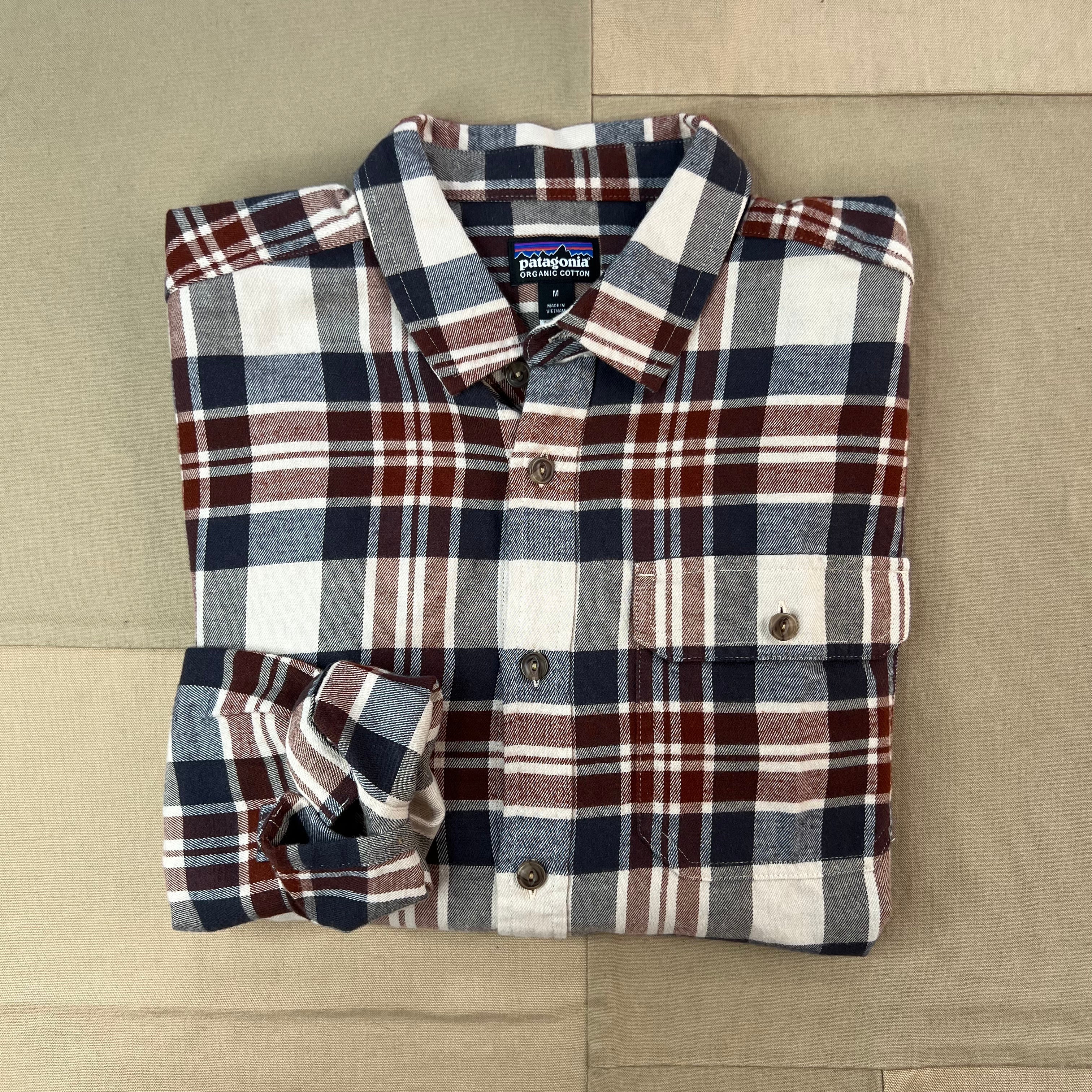 Men's Lightweight Fjord Flannel Shirt, Paw: Dried Vanilla