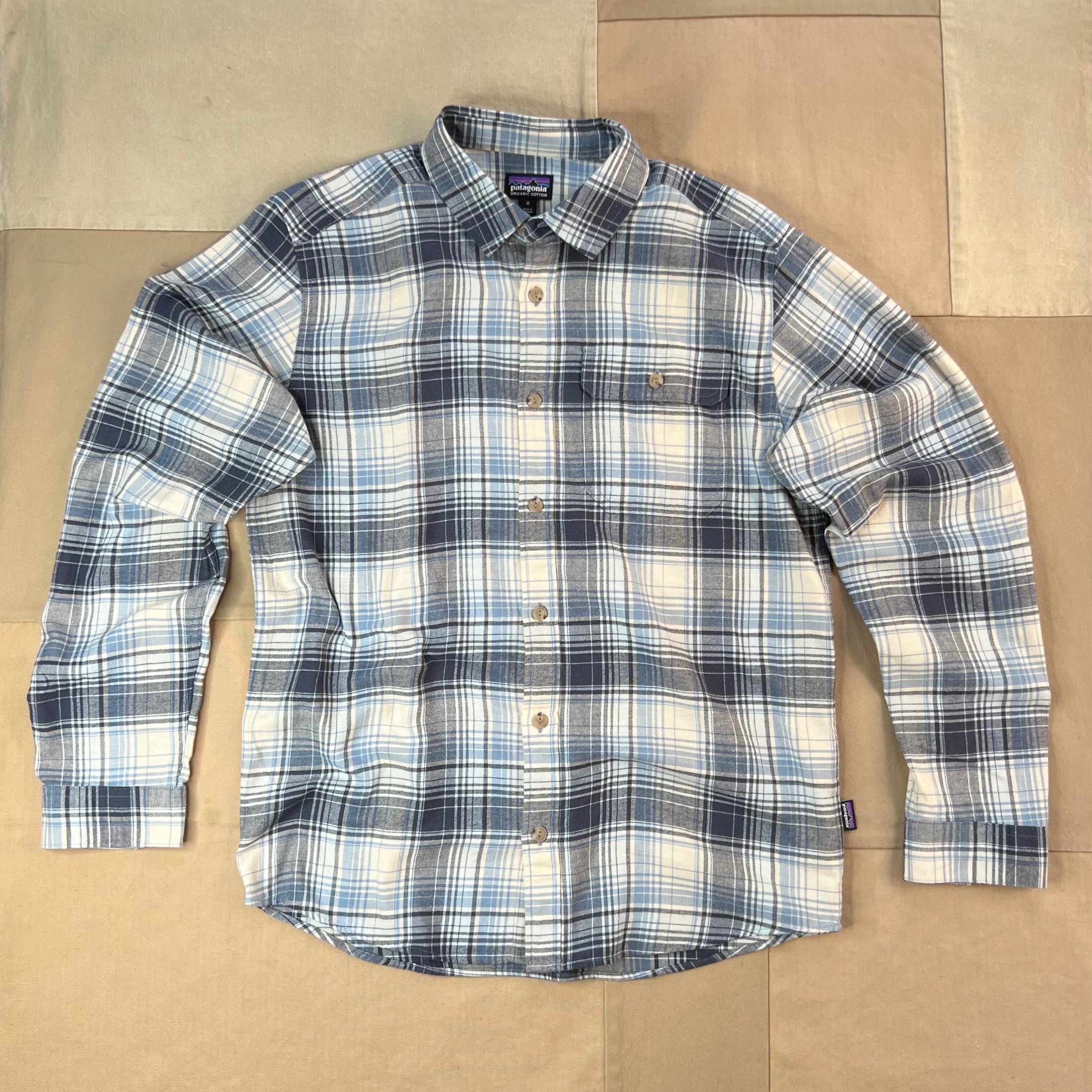 Men's Lightweight Fjord Flannel Shirt, Foggy: Virtually Blue