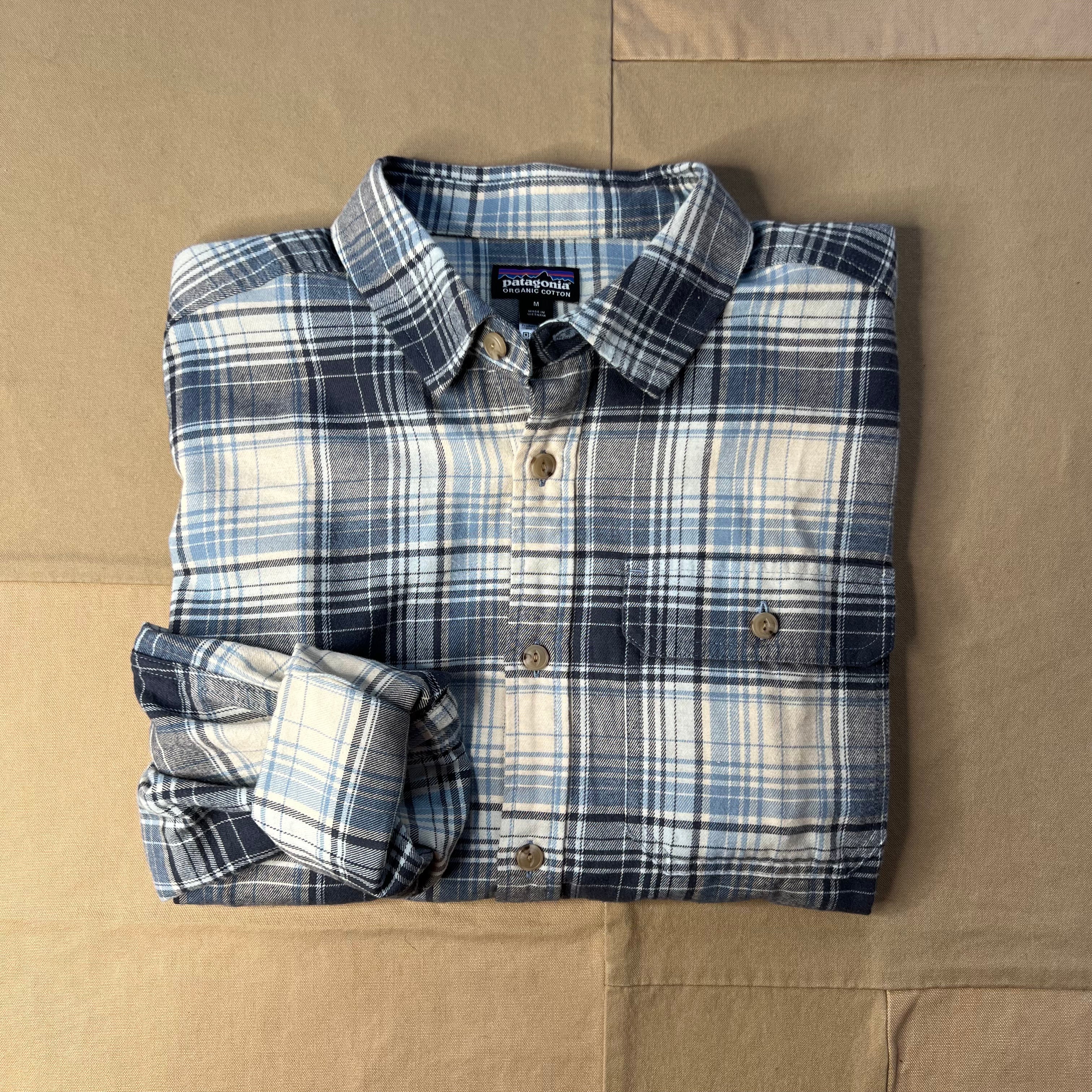 Men's Lightweight Fjord Flannel Shirt, Foggy: Virtually Blue