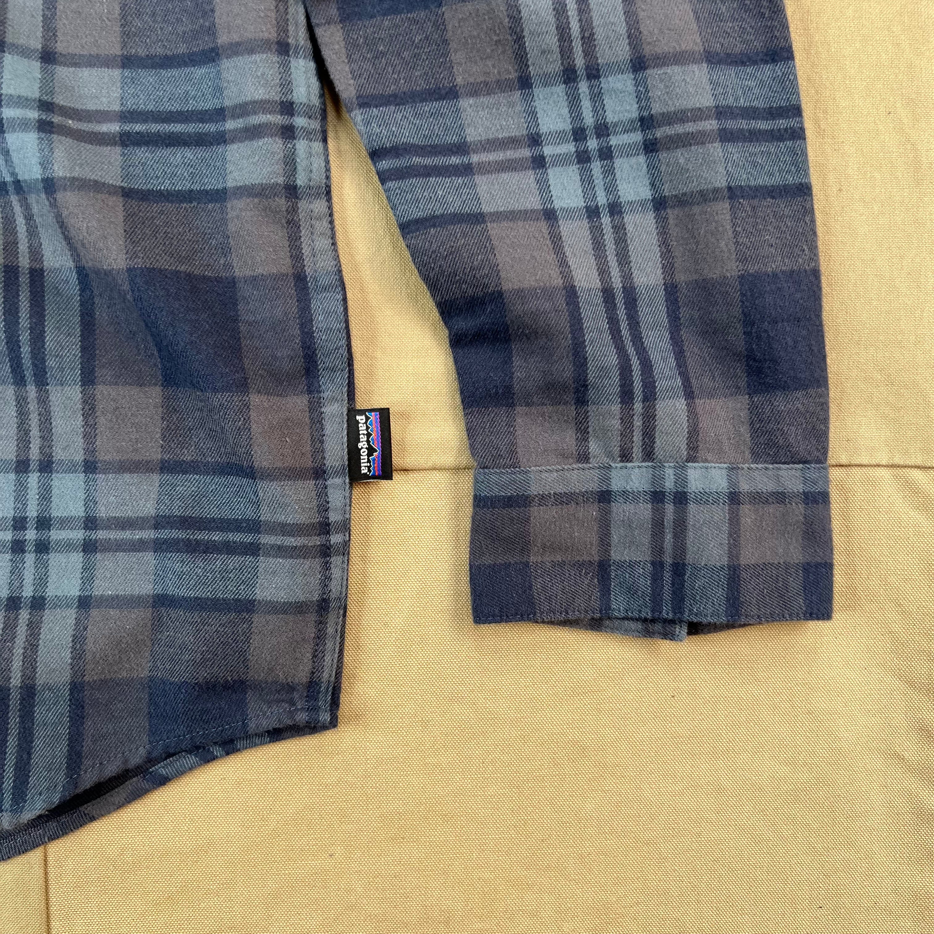 Men's Lightweight Fjord Flannel Shirt, Paw: Smolder Blue