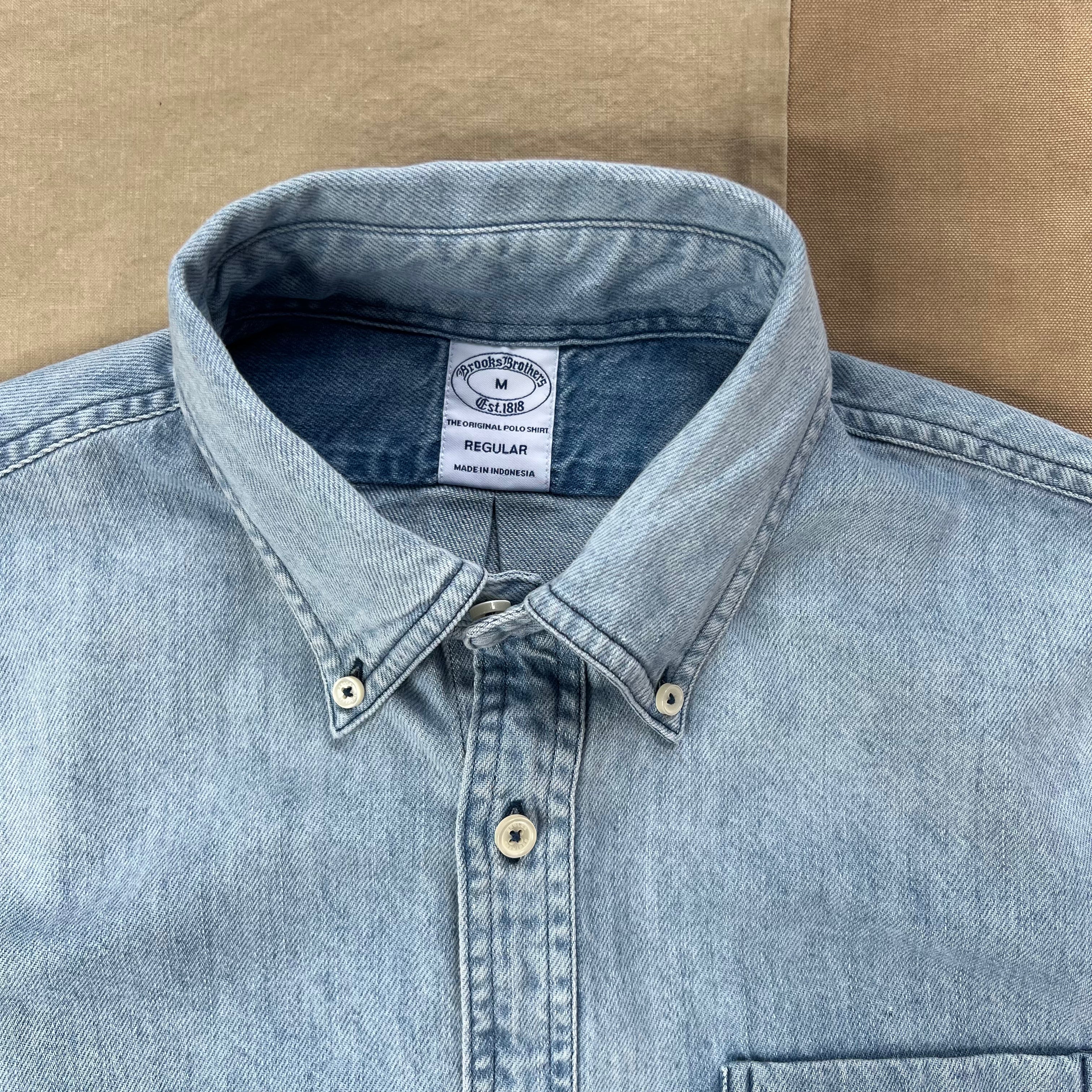 Archival Denim Shirt in Cotton Twill