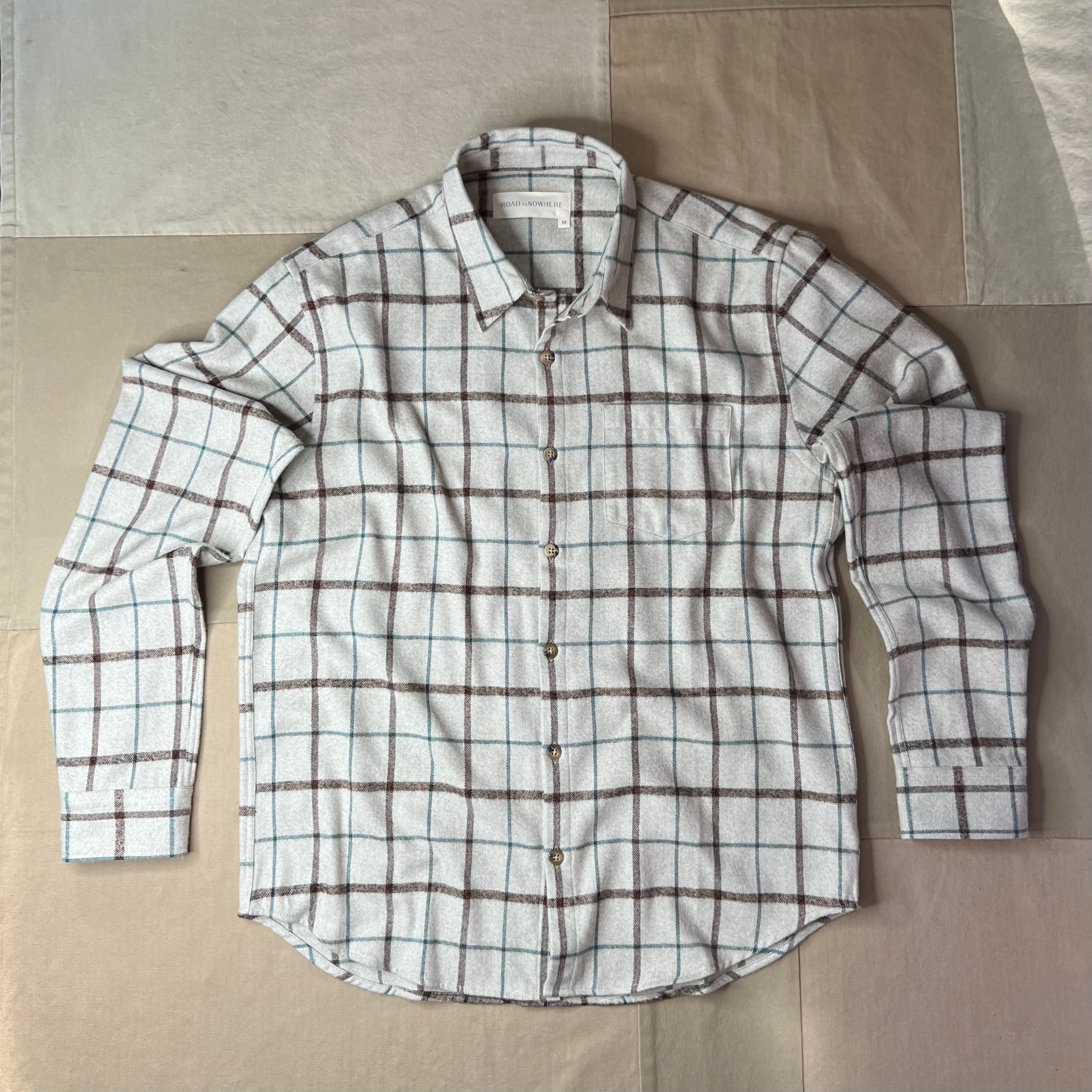 Accord Shirt, Oatmeal Windowpane
