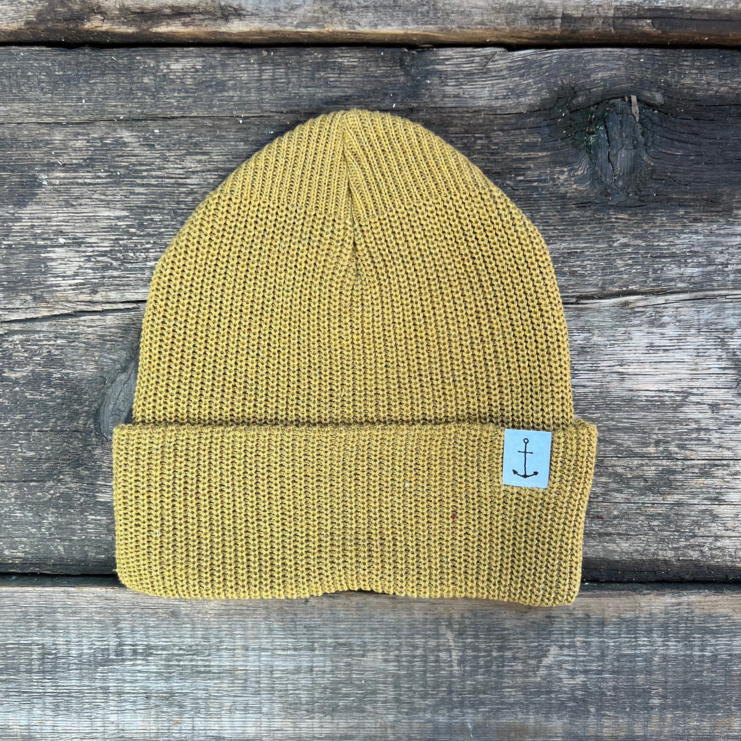 Anchor Upcycled Cotton Beanie, Goldenrod