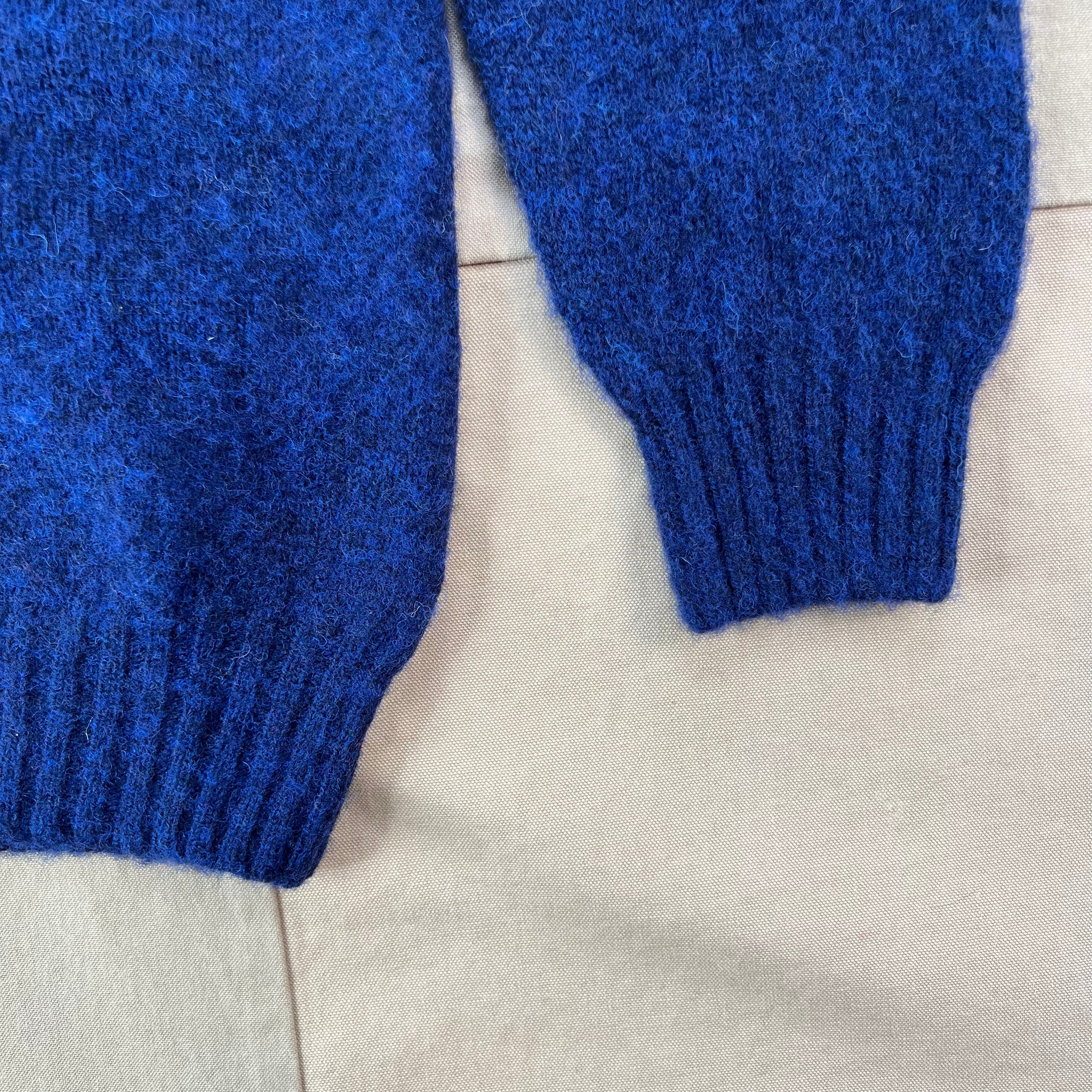 Brushed Wool Crew Sweater, Night Sky