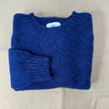 Brushed Wool Crew Sweater, Night Sky