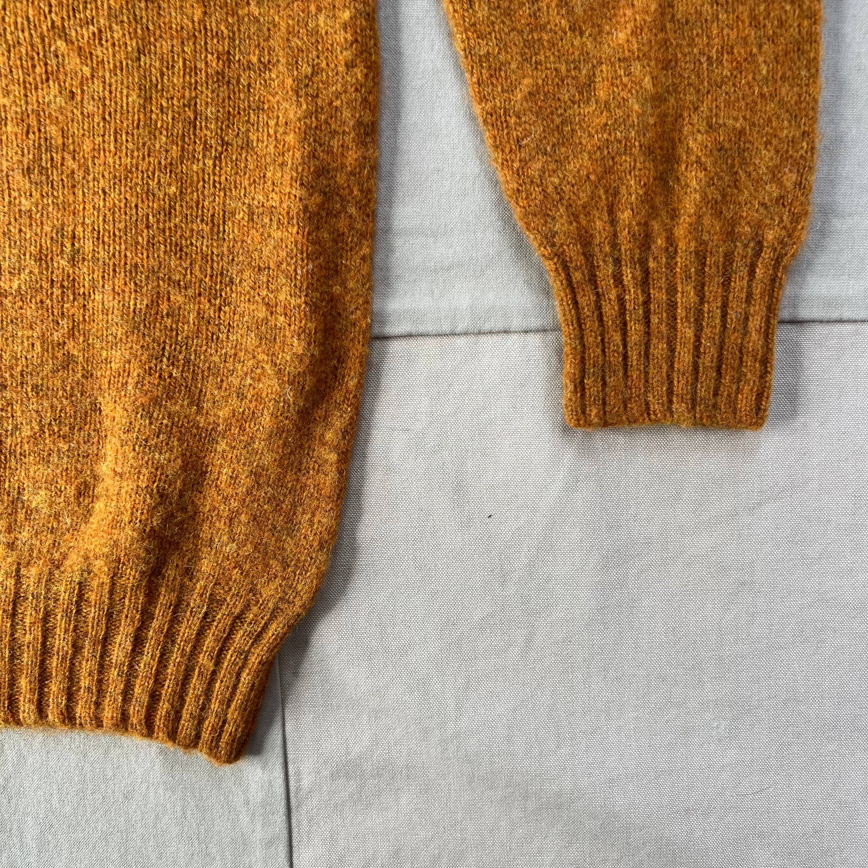 Brushed Wool Crew Sweater, Amber