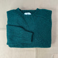Brushed Wool Crew Sweater, Tartan