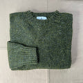 Brushed Wool Crew Sweater, Scots Pine