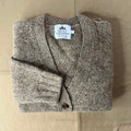 Women's Brushed Shaggy Cardigan, Pebble