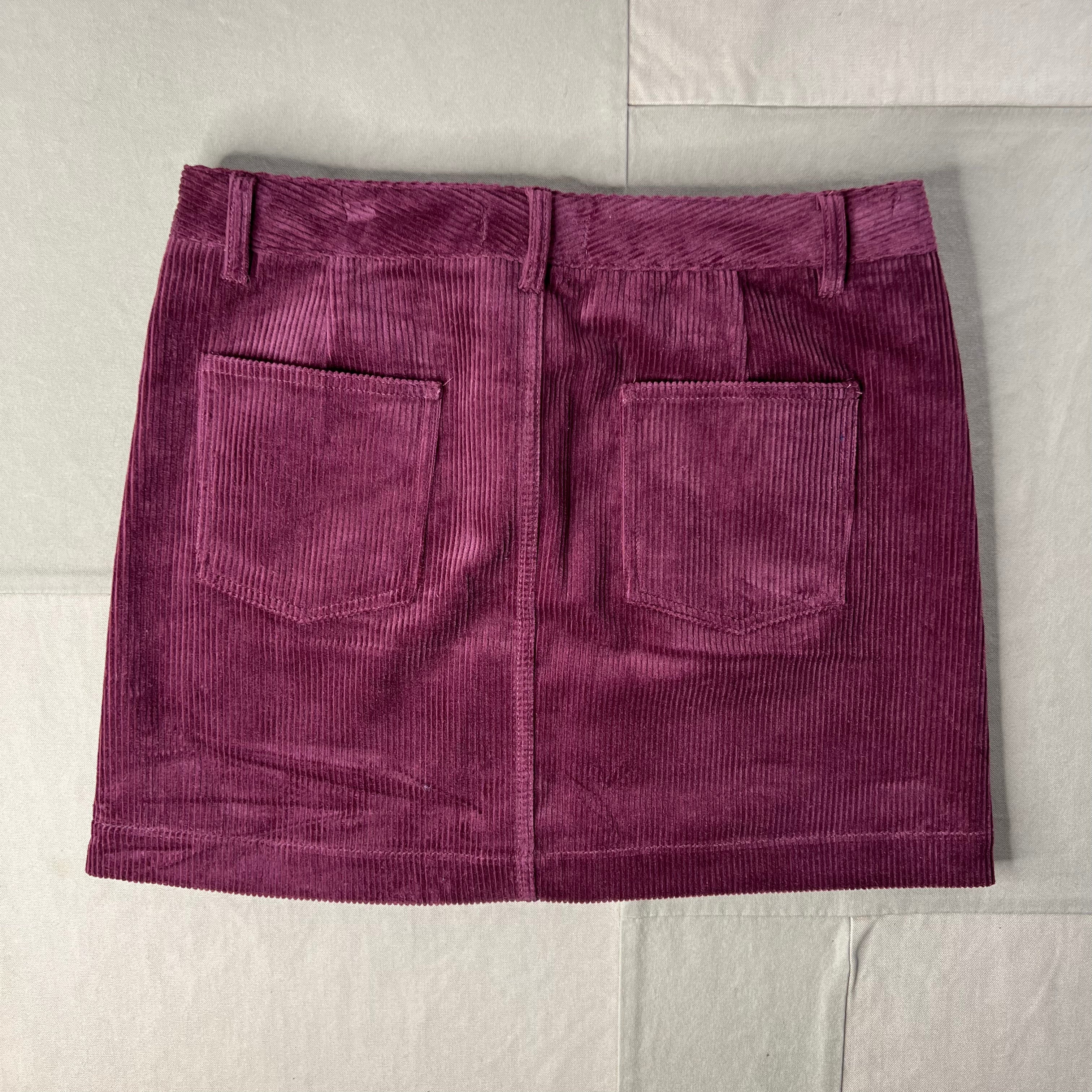 Camden Skirt in Corduroy, Burgundy
