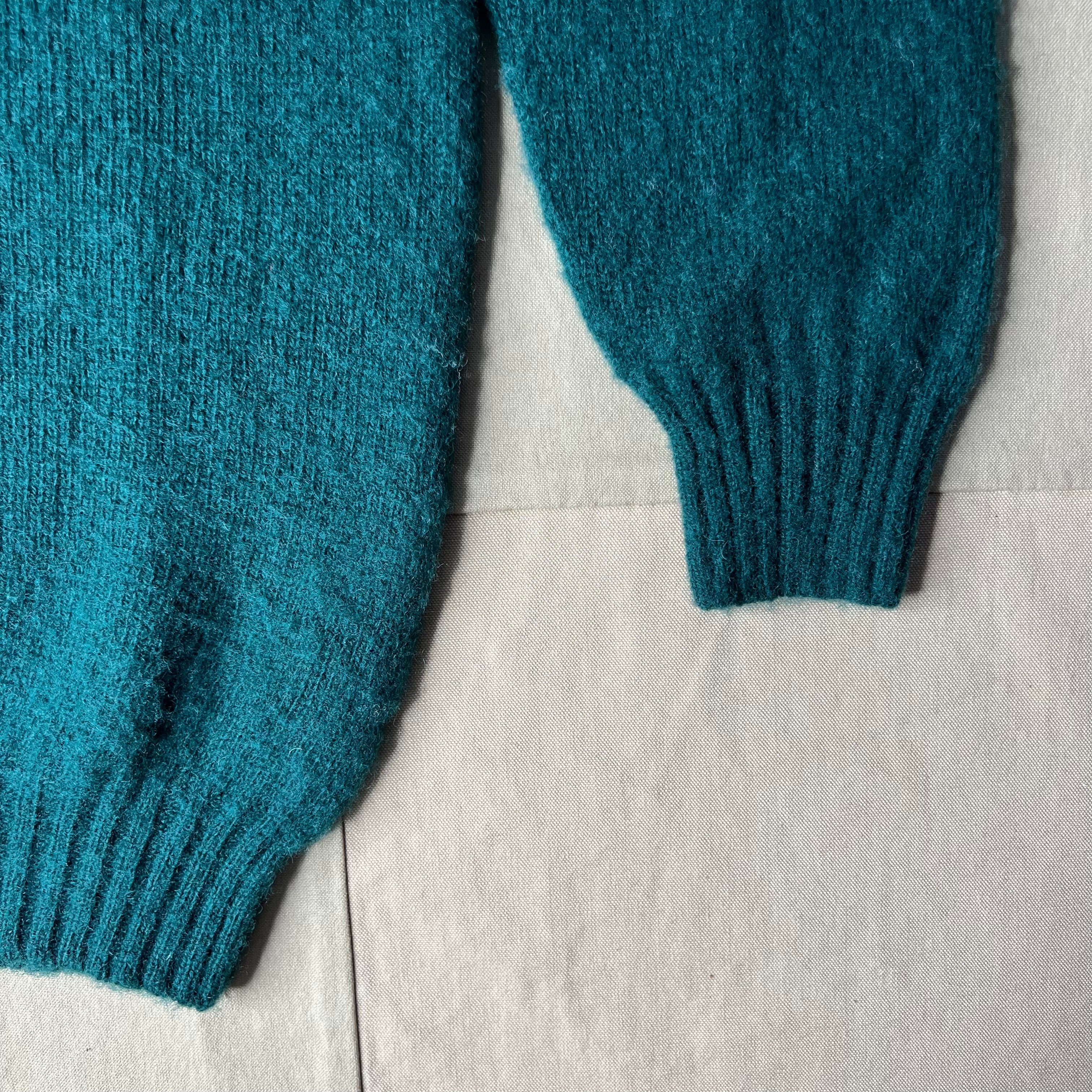 Brushed Wool Crew Sweater, Tartan