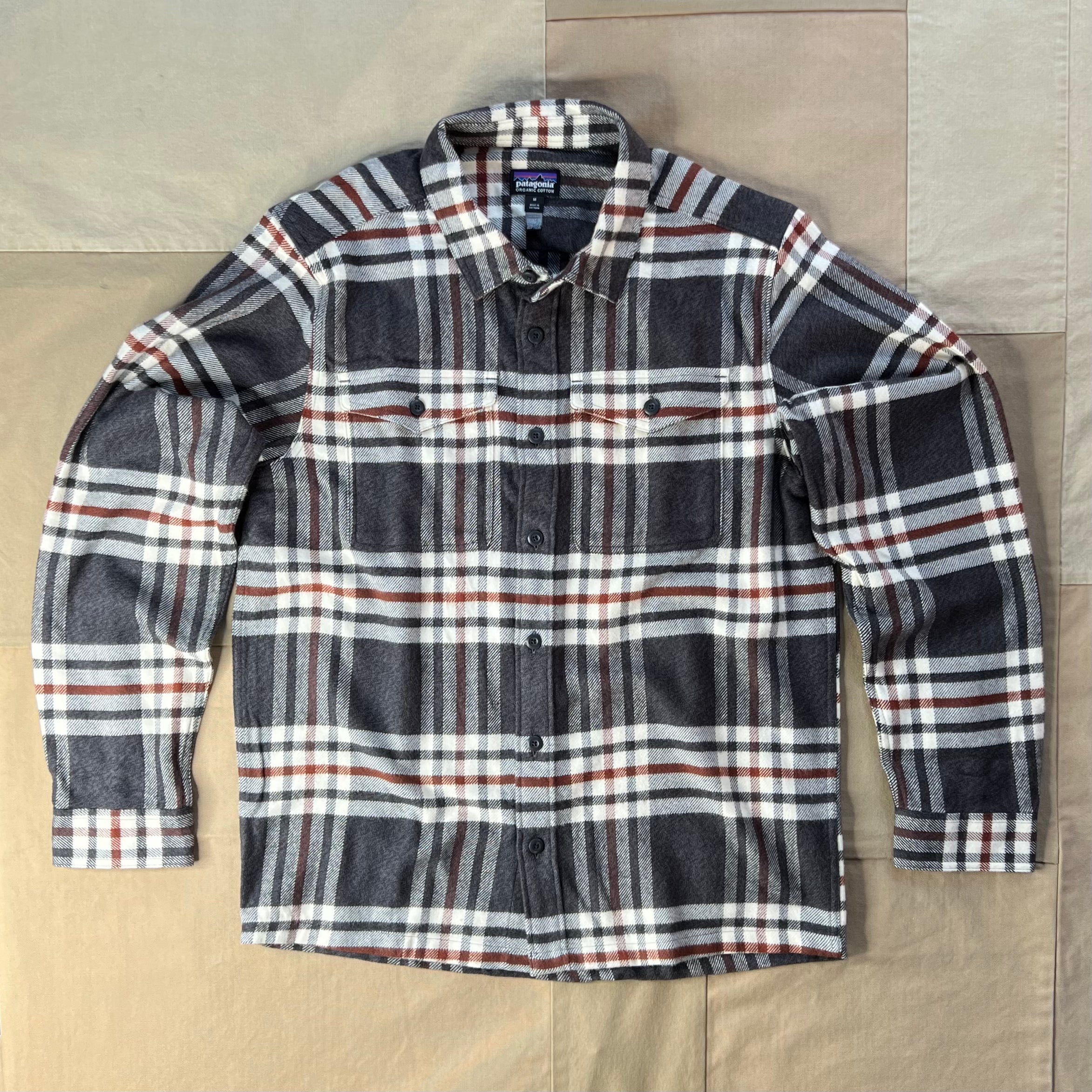 Men's Fjord Flannel Shirt, Catch: Ink Black