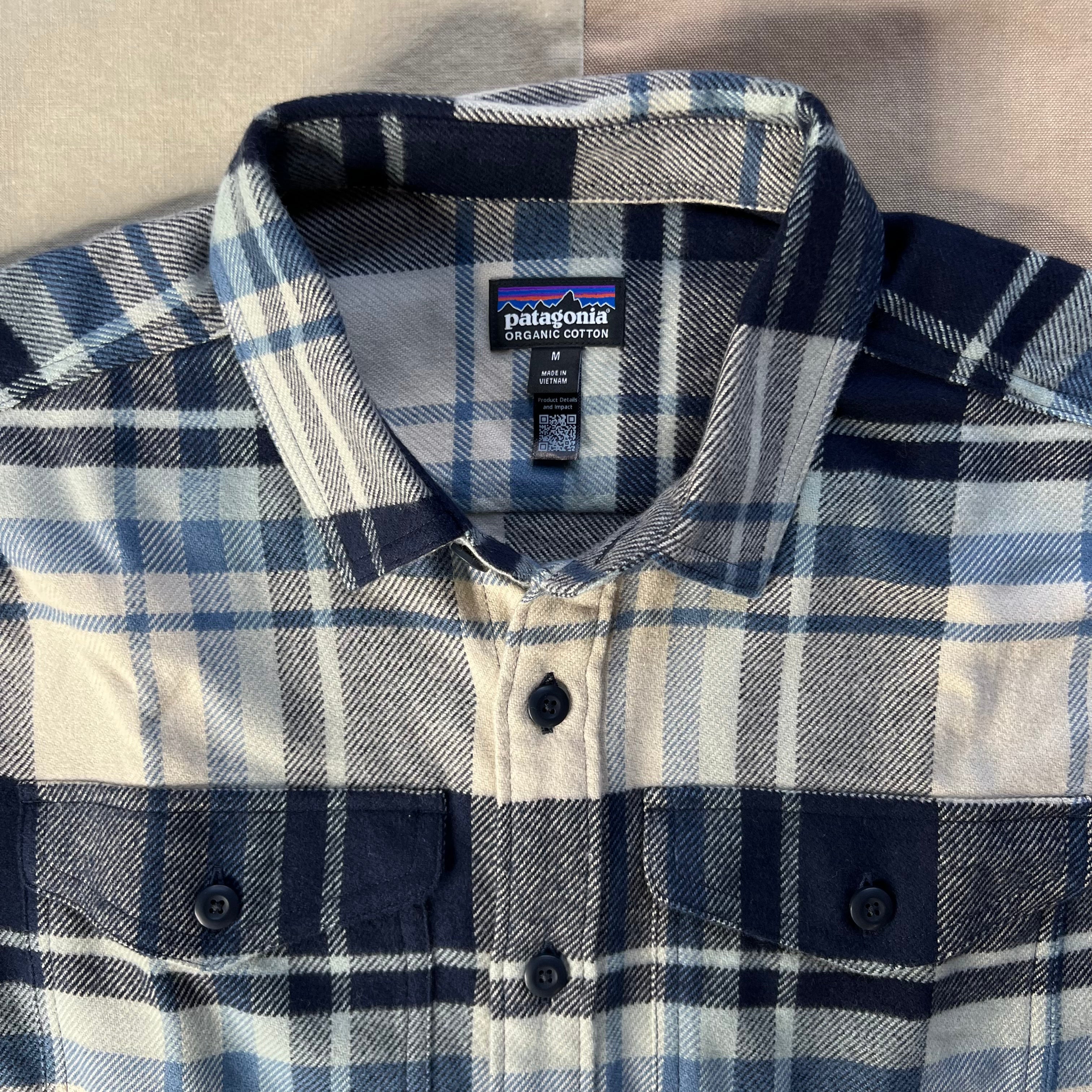 Men's Fjord Flannel Shirt, Hibernate: Sunken Blue