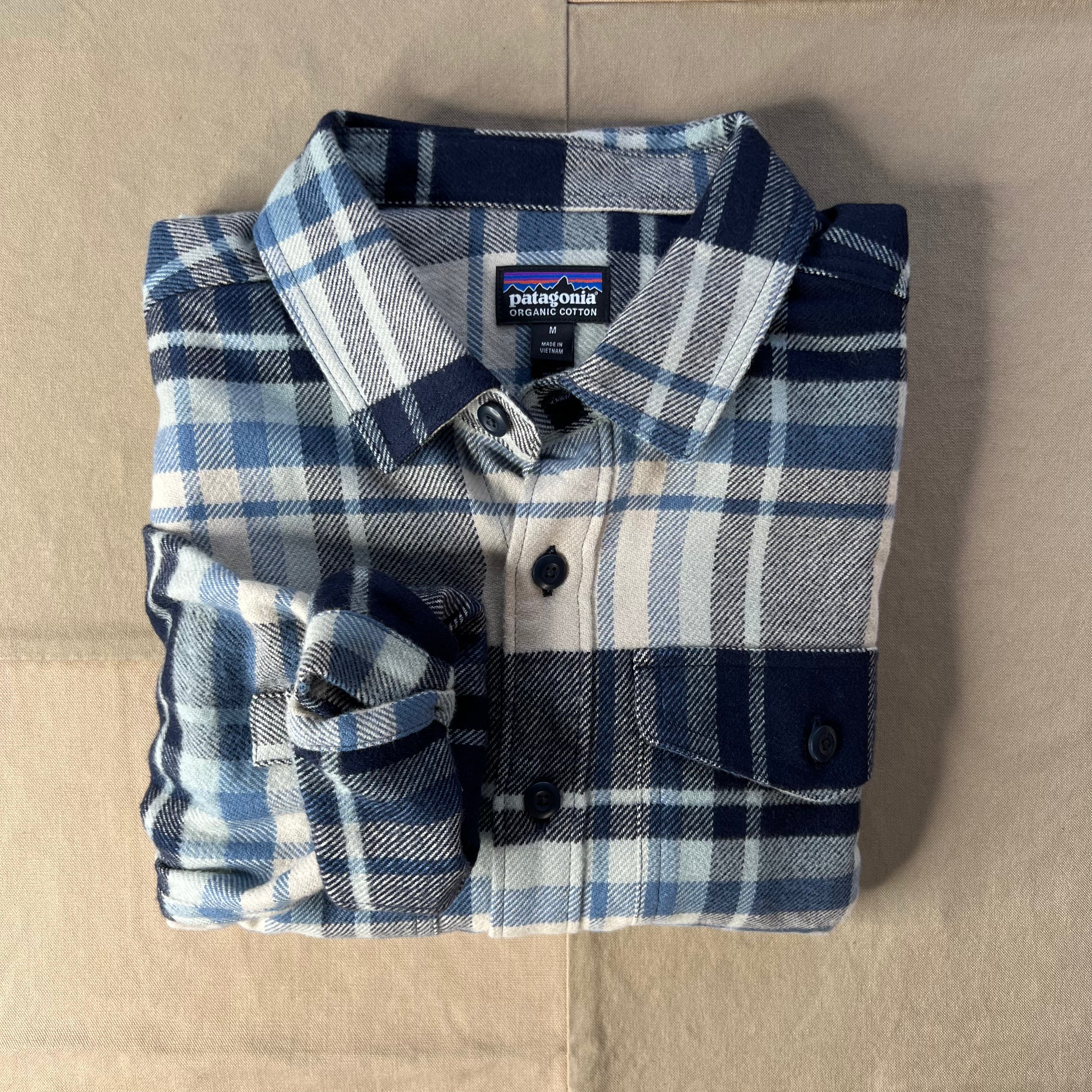 Men's Fjord Flannel Shirt, Hibernate: Sunken Blue