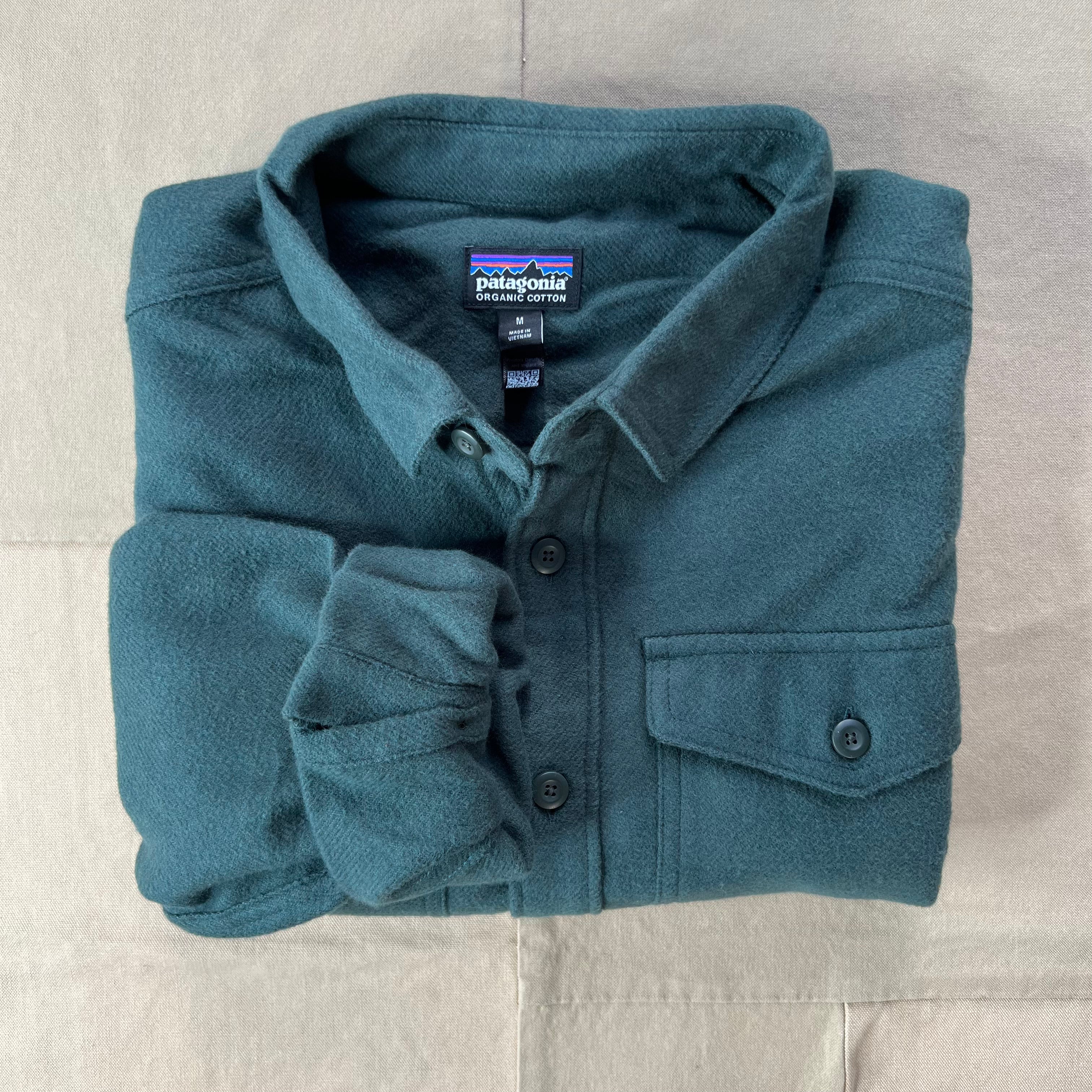 Men's Fjord Flannel Shirt, Whole Weave: Old Growth Green