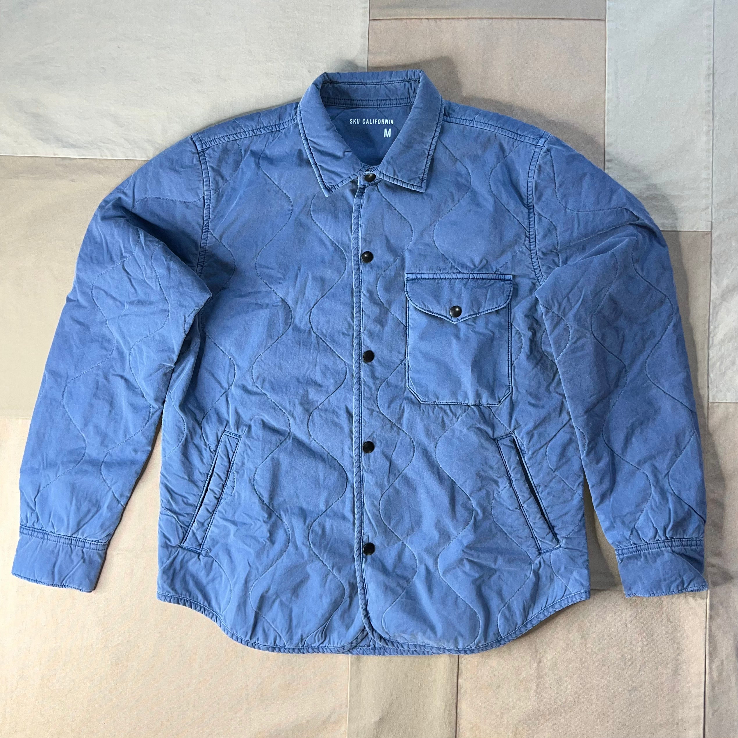 Flight Quilted Jacket, Union Blue