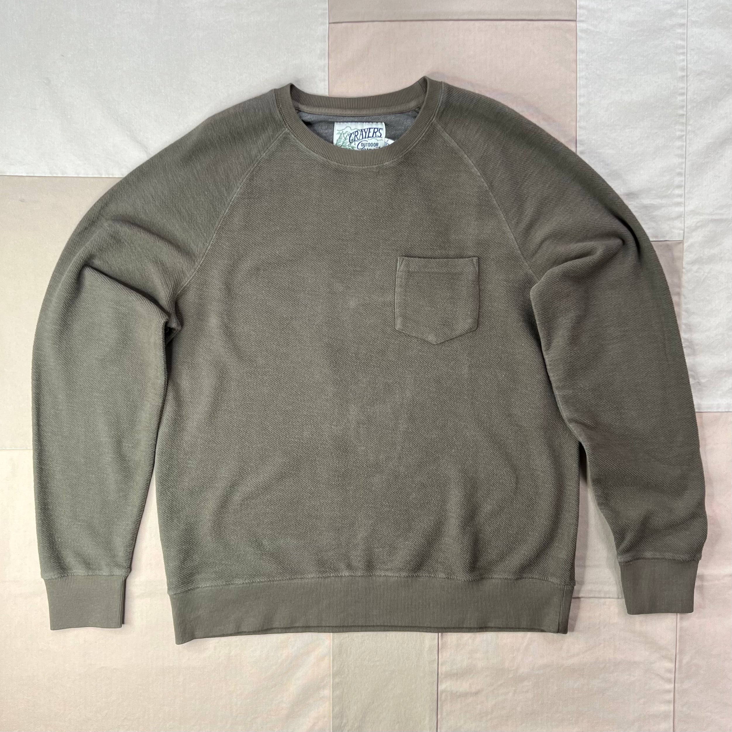 Dunlop Reverse Fleece Crewneck, Moss
