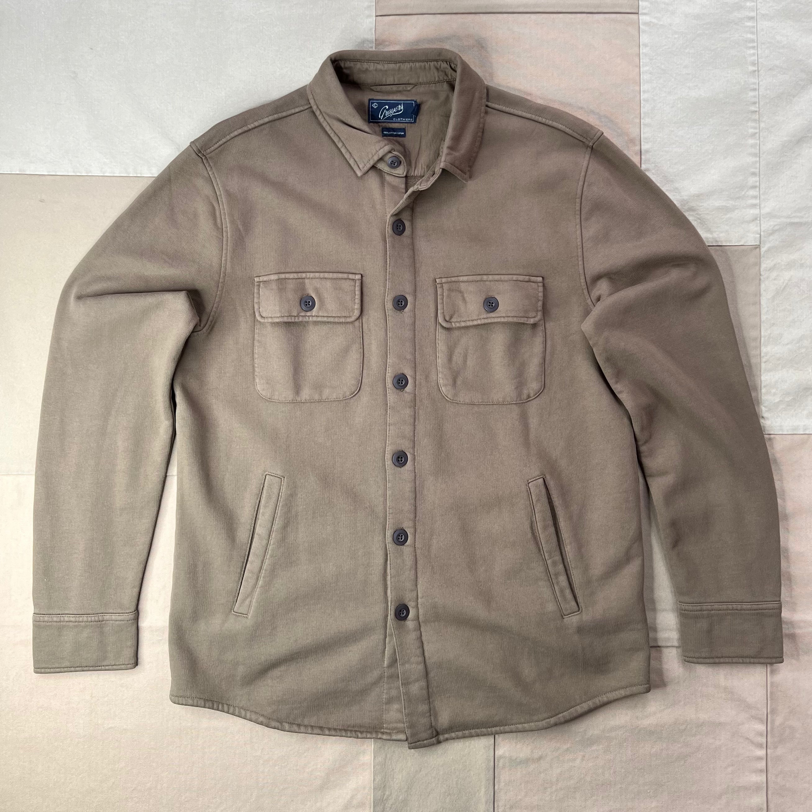 Defender Terry CPO Jacket, Faded Olive