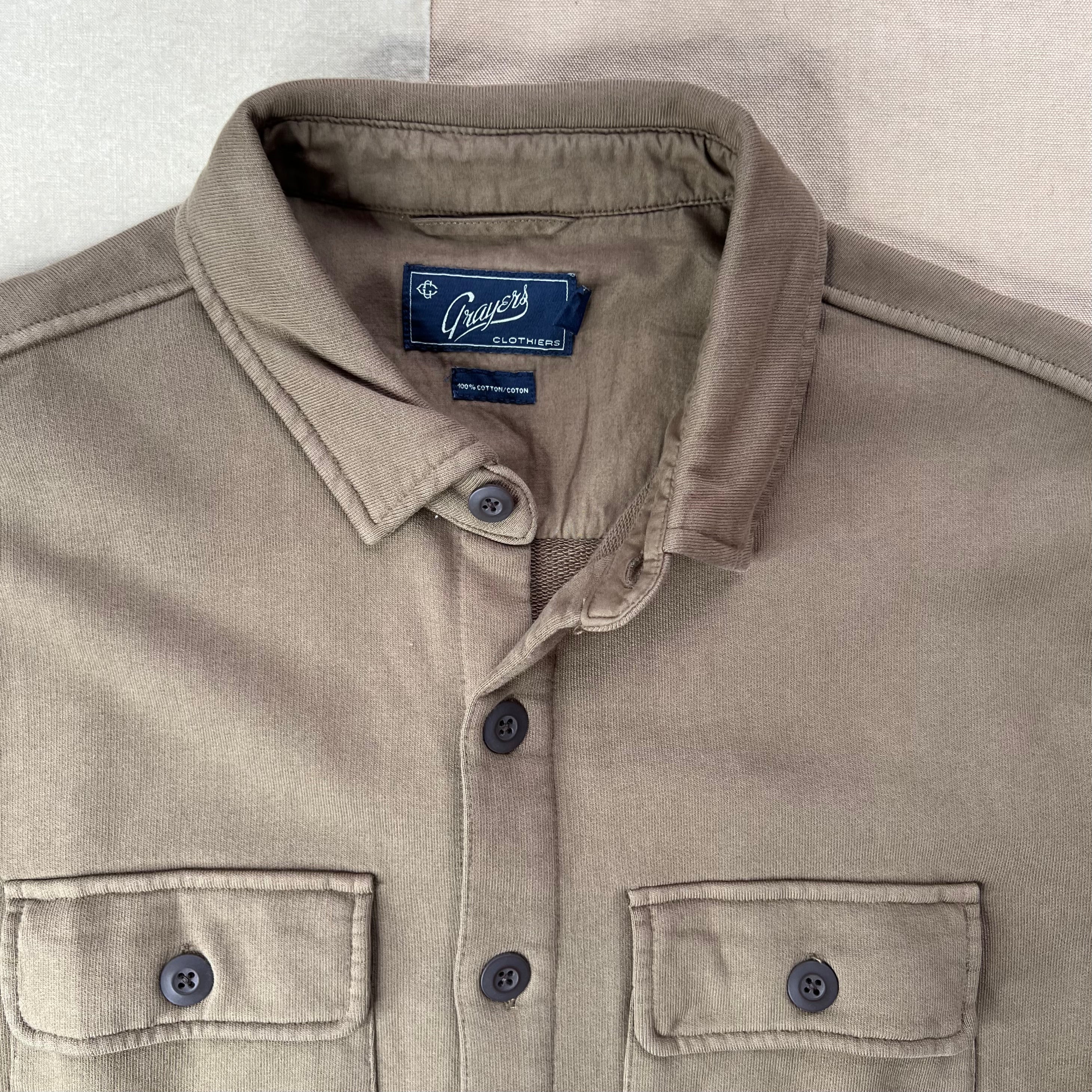Defender Terry CPO Jacket, Faded Olive