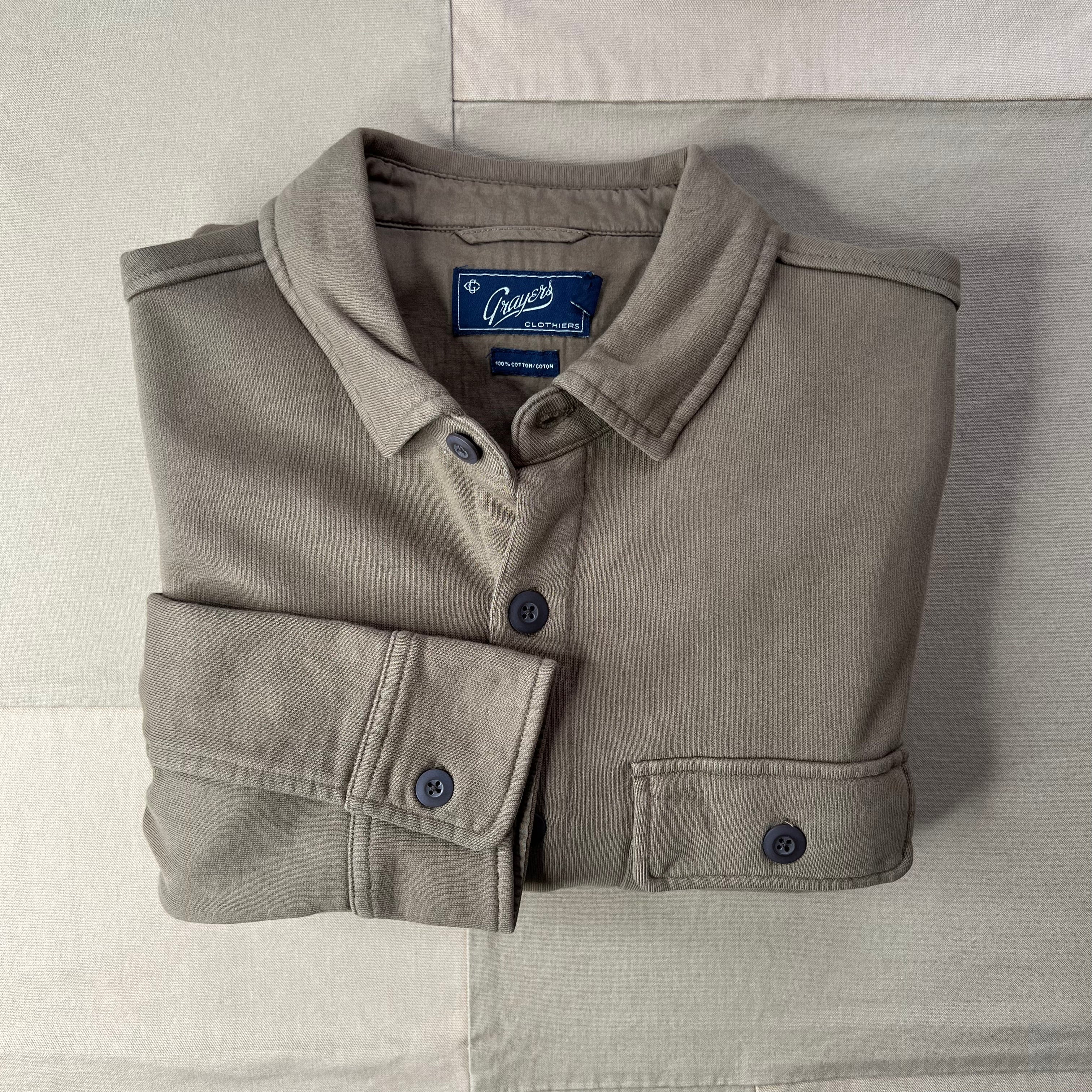 Defender Terry CPO Jacket, Faded Olive