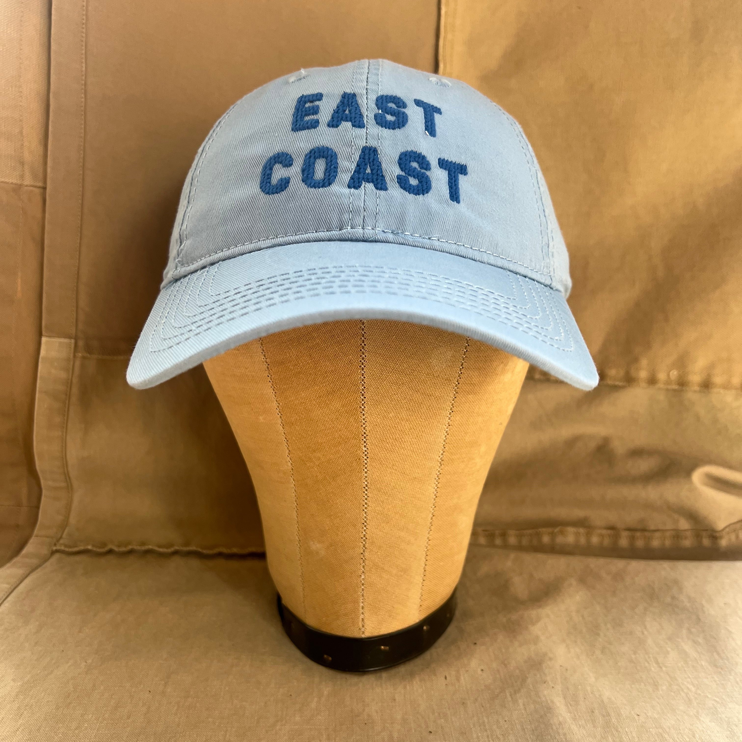 East Coast Needlepoint Cap, Light Blue