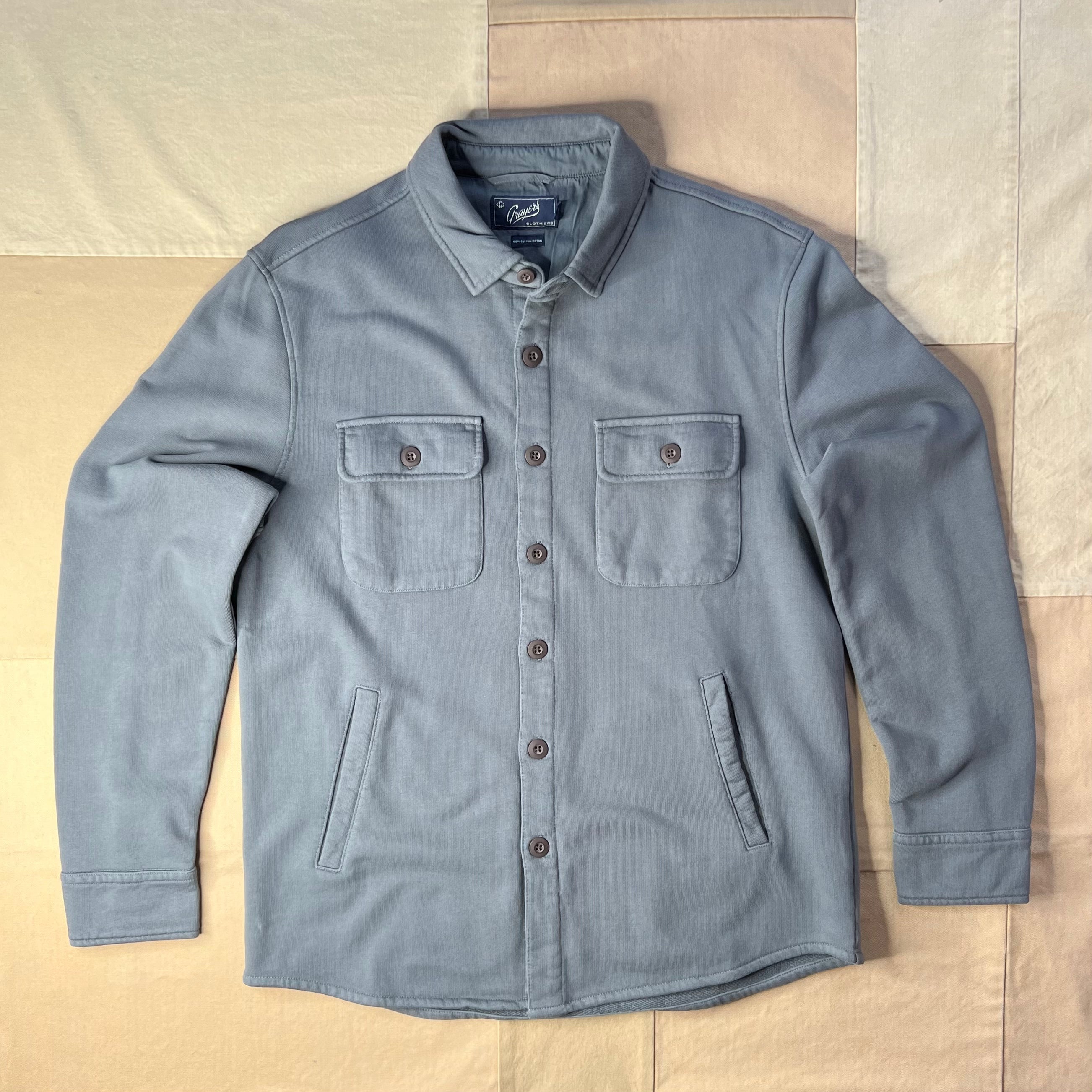 Defender Terry CPO Jacket, Dark Slate