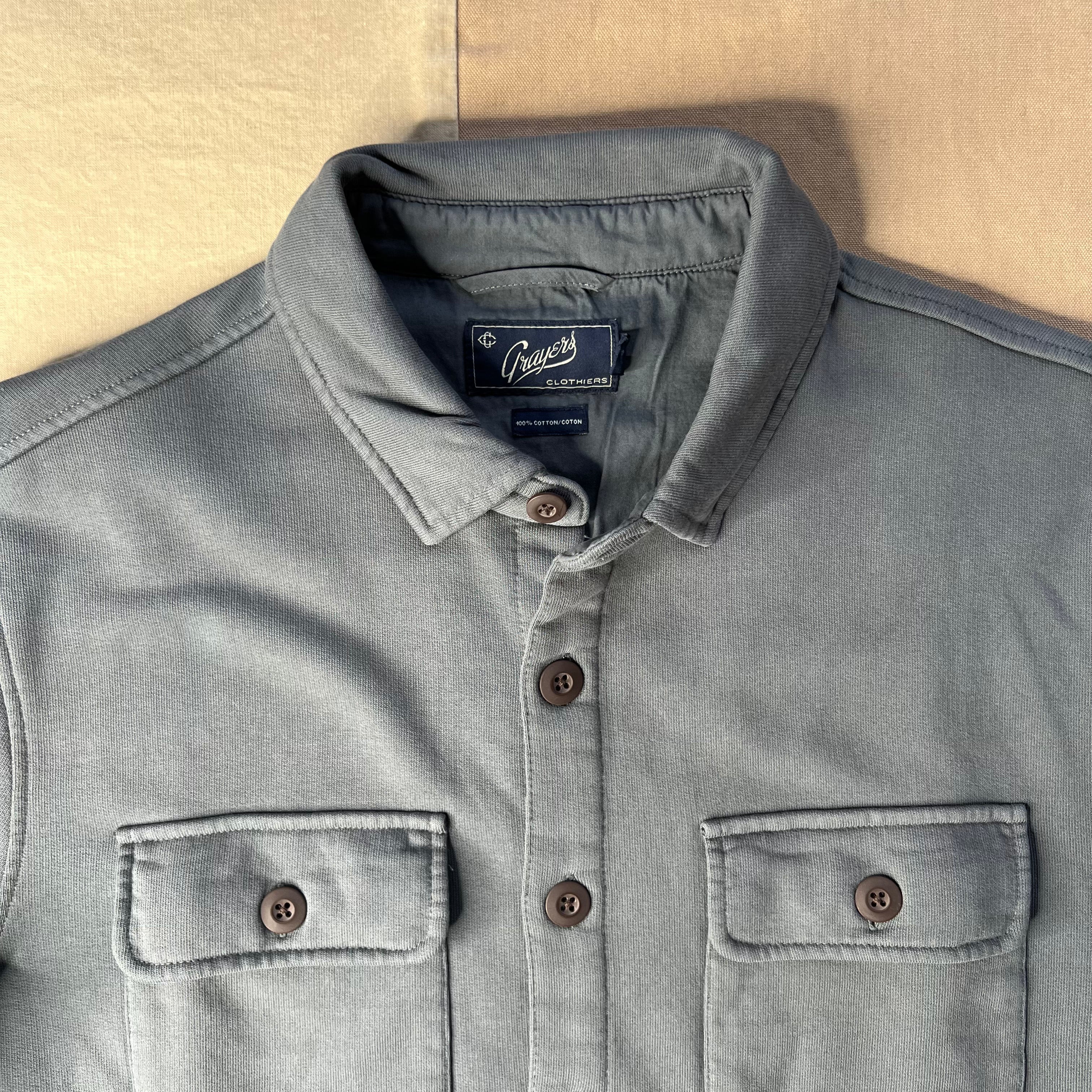 Defender Terry CPO Jacket, Dark Slate