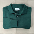 Base Merino Polo Knit, Dark Green