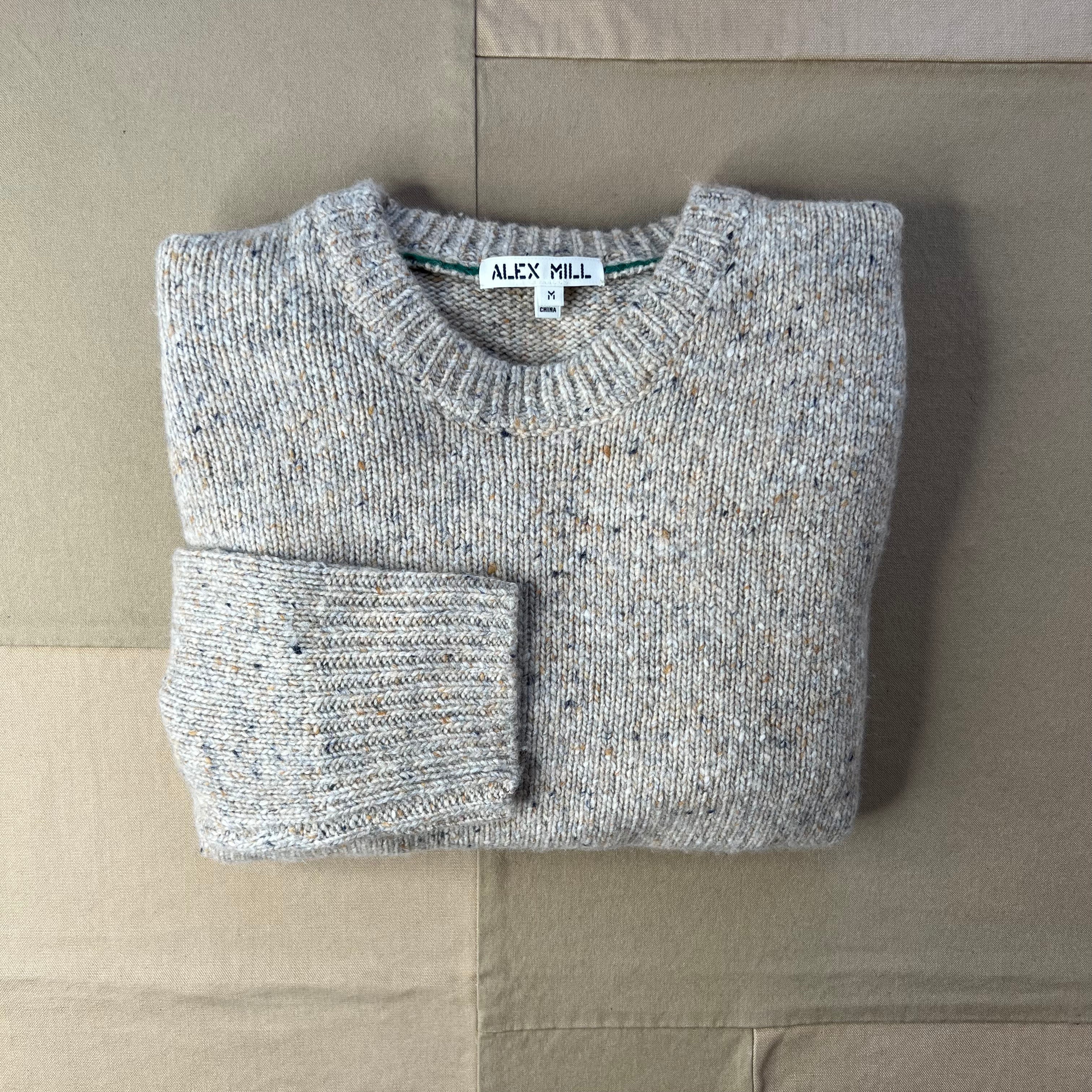Donegal Crewneck Sweater Oatmeal
